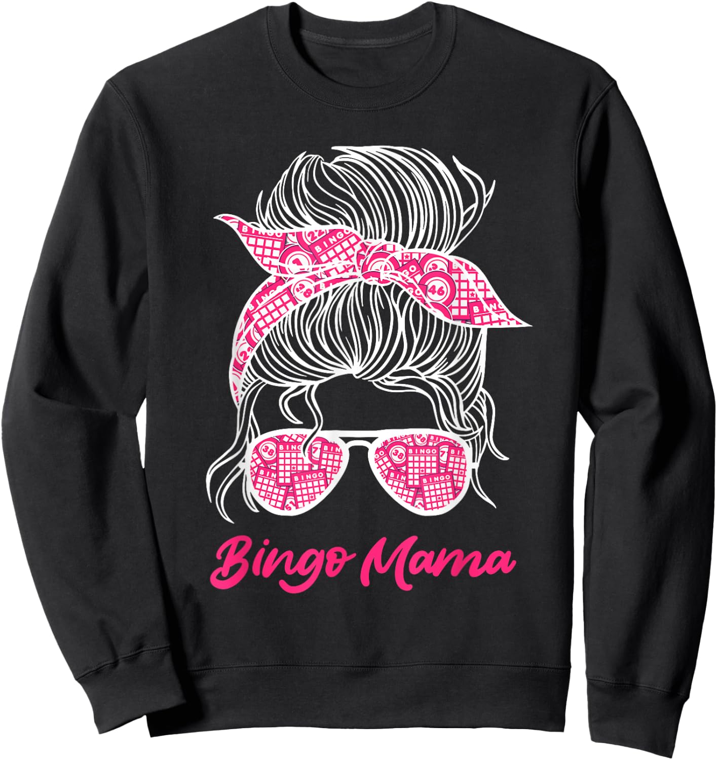 BINGO MOM Bingo Player Mom Bingo Birthday Bingo Sweatshirt - Sweatshirt | Black