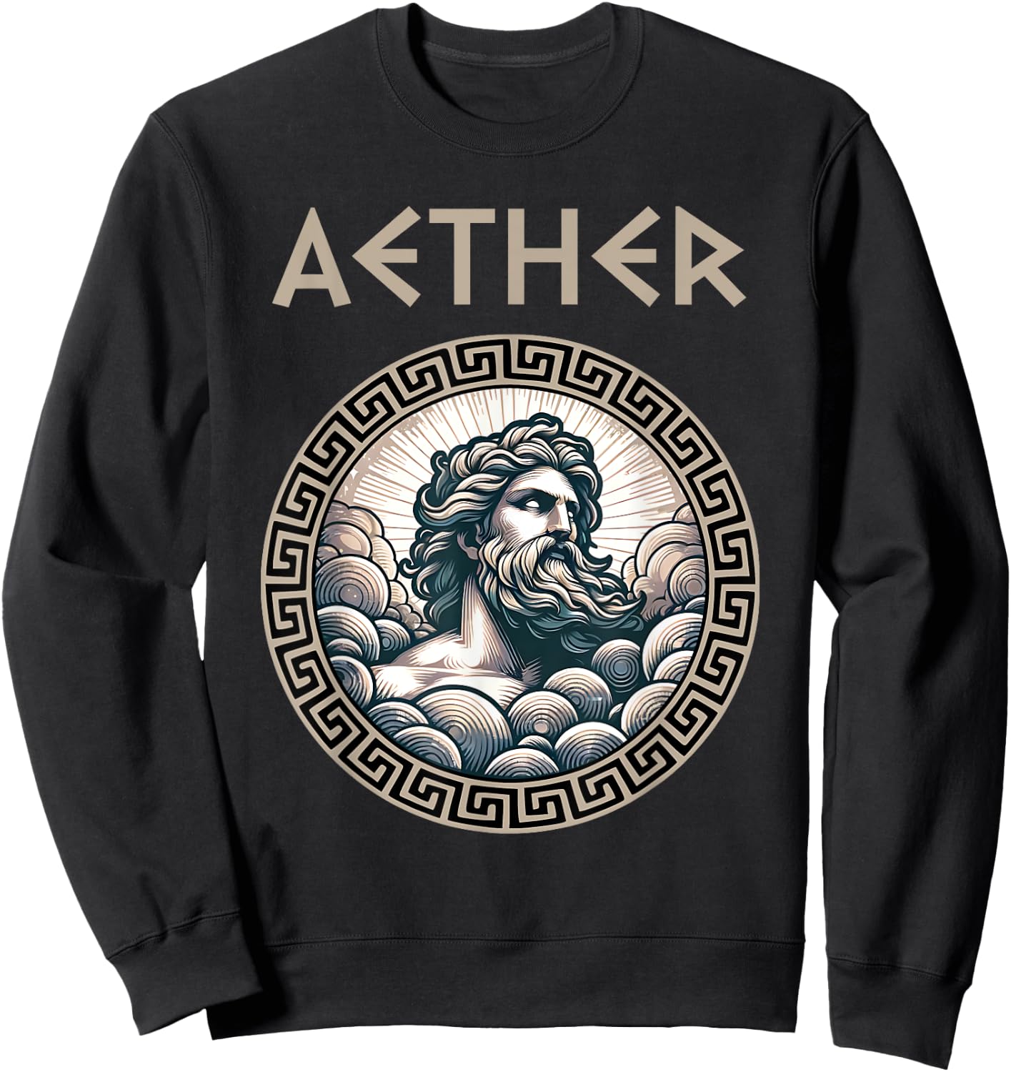 Aether Ancient Greek God of Light and the Primordial Heavens Sweatshirt - Sweatshirt | Black
