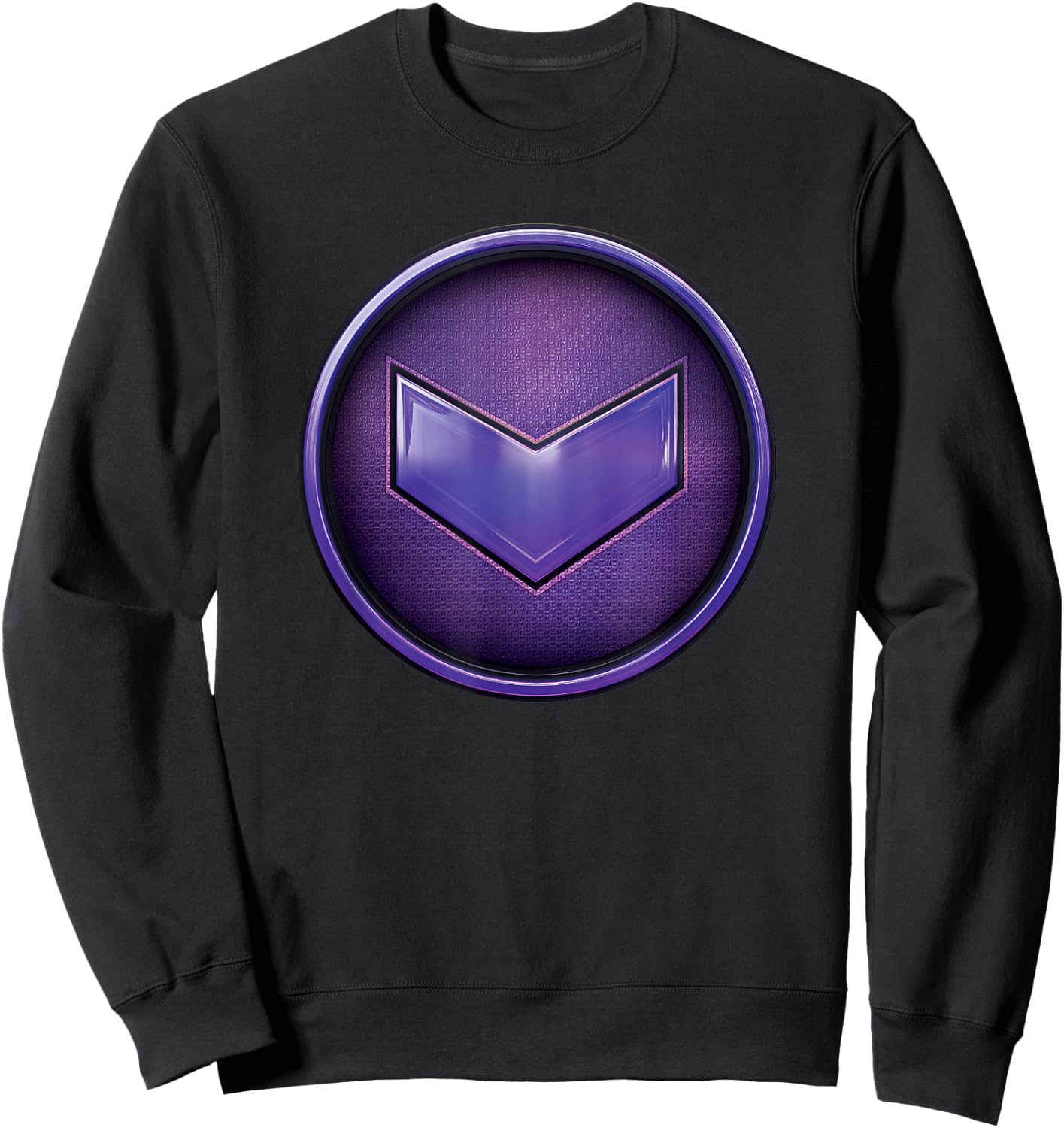 Marvel Hawkeye Kate Bishop Purple Arrow Icon Sweatshirt - Sweatshirt | Black