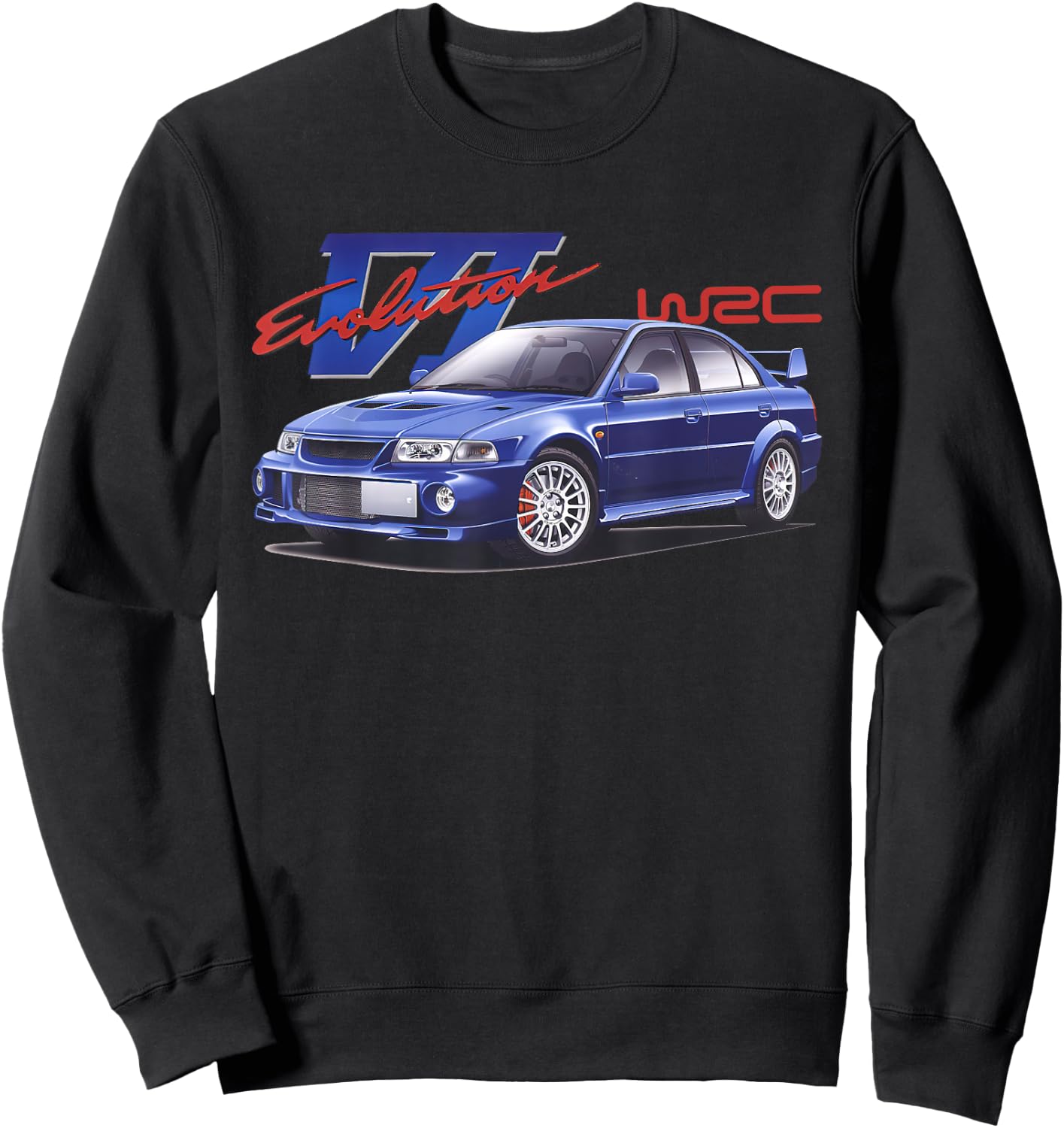 WRC Evo 6 World Rally Sports Car Sweatshirt - Sweatshirt | Black