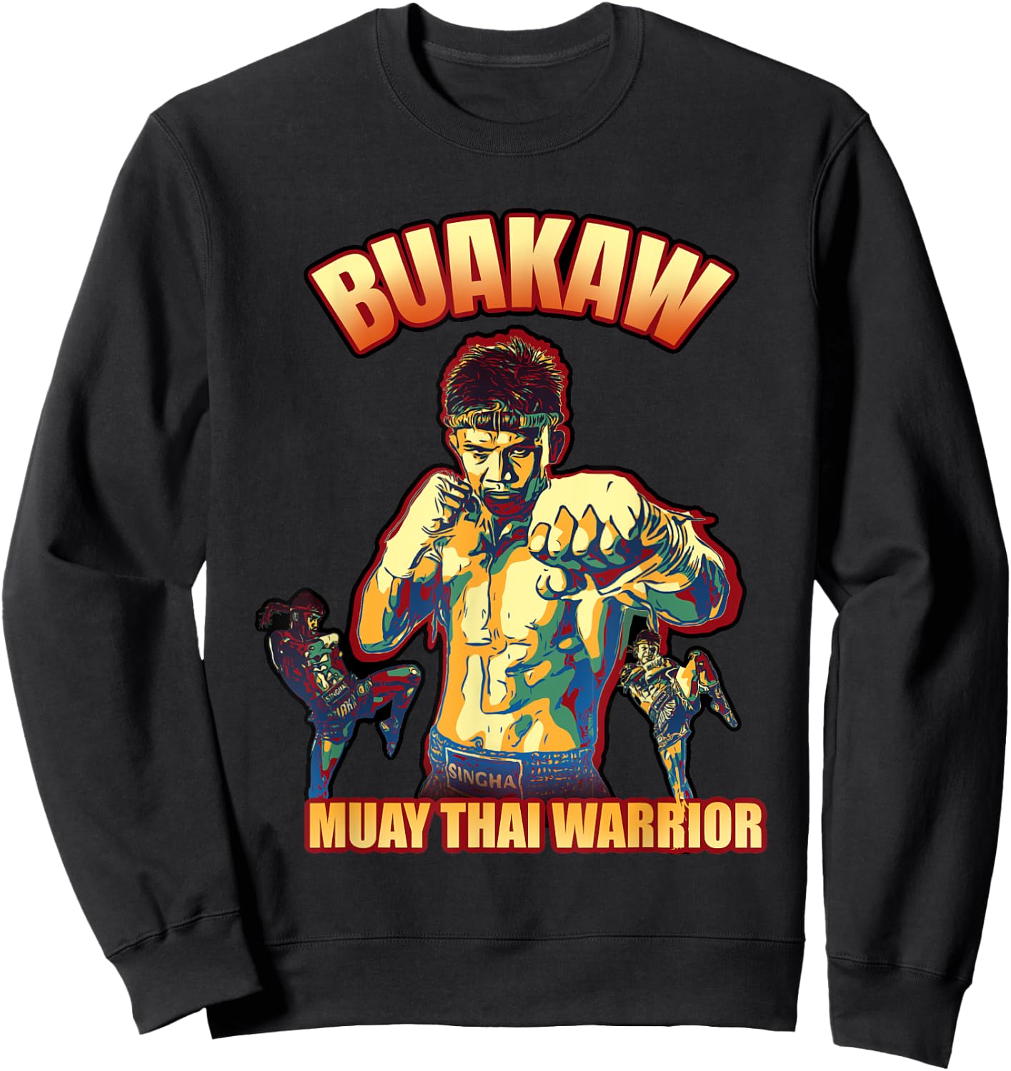 Buakaw - Muay Thai warrior Sweatshirt - Sweatshirt | Black