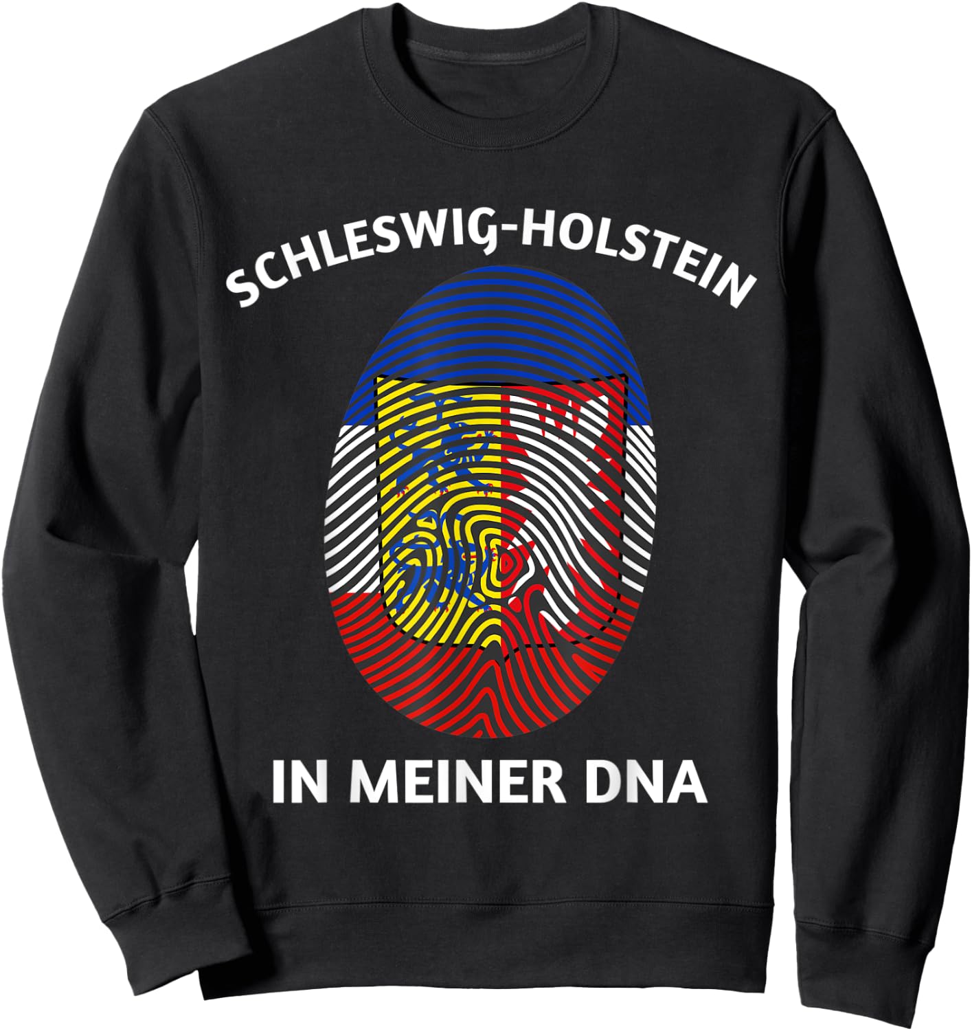 Schleswig-Holstein in Meine DNA Flag Fingerprint Sweatshirt - Sweatshirt | Black
