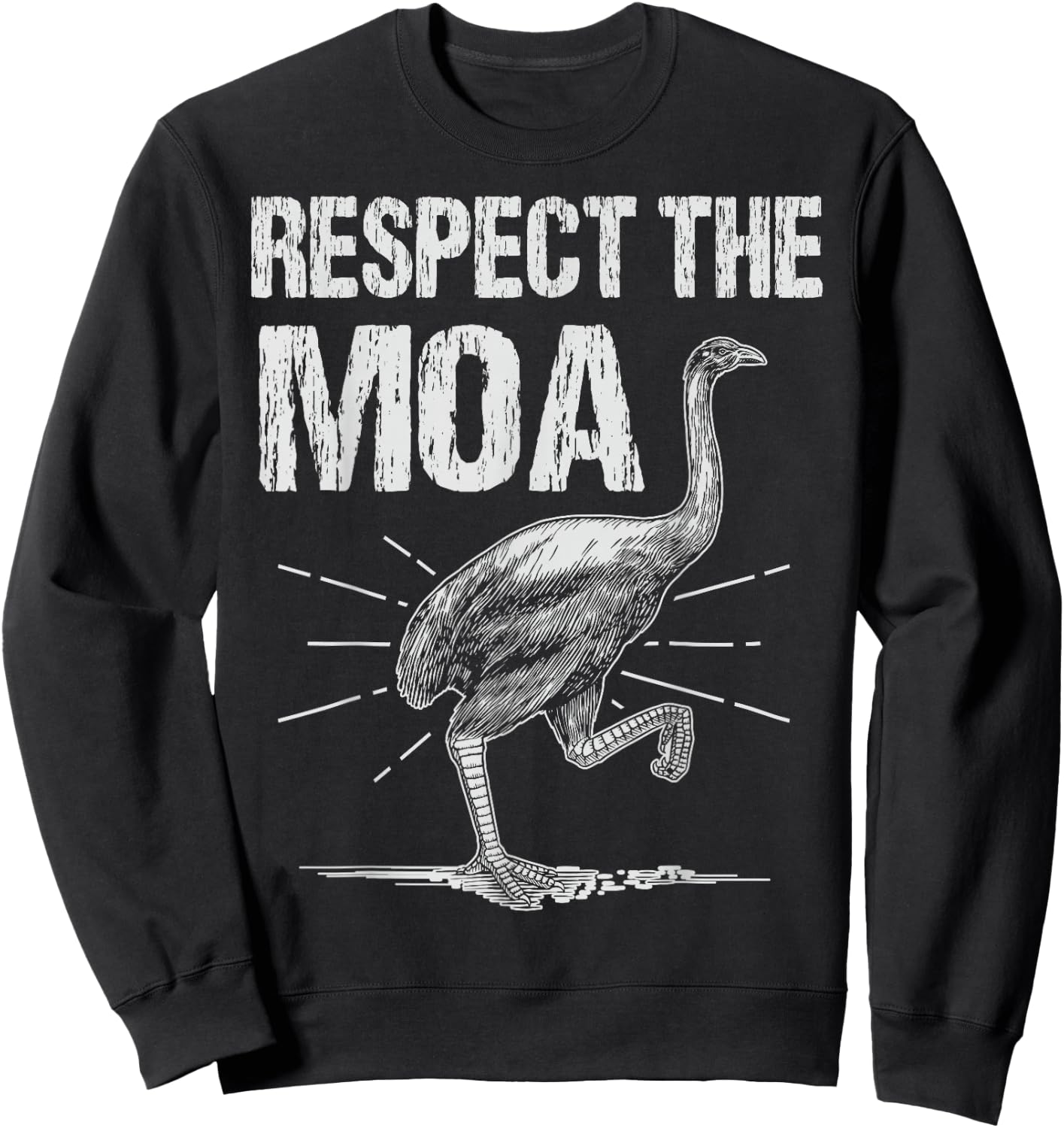 Moa Bird - Respect The Moa Sweatshirt - Sweatshirt | Black