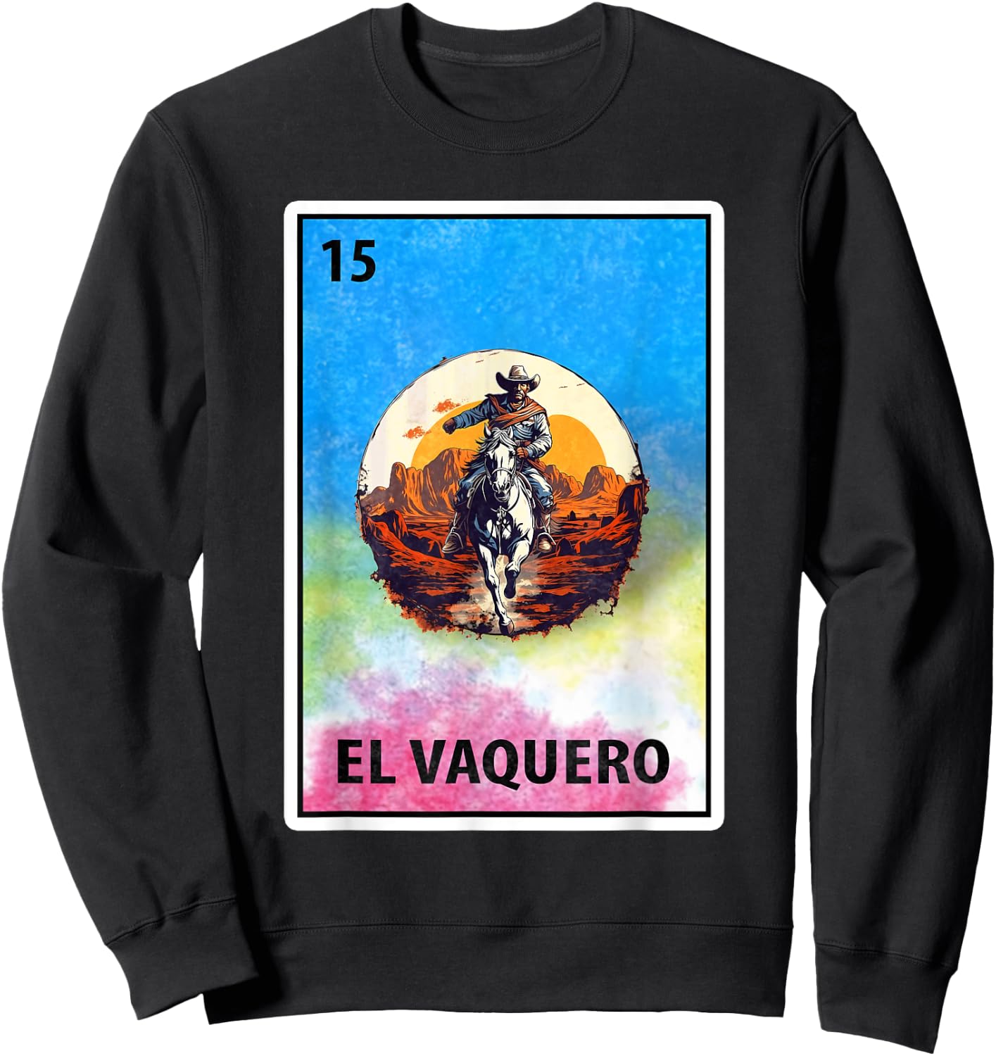 Mexican Bingo El Vaquero Sweatshirt - Sweatshirt | Black