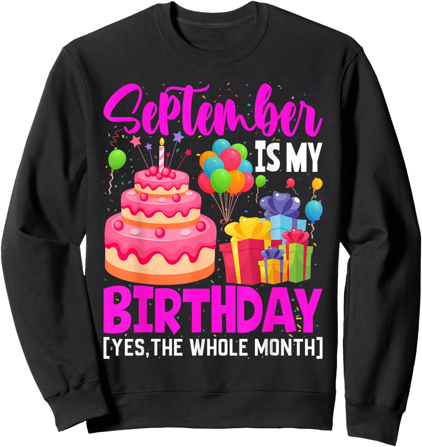 September Is My Birthday The Whole Month September Women Sweatshirt - Sweatshirt | Black
