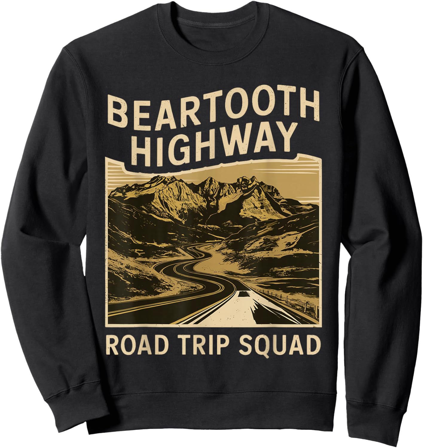 Beartooth Highway Road Trip Squad Souvenir Sweatshirt - Sweatshirt | Black