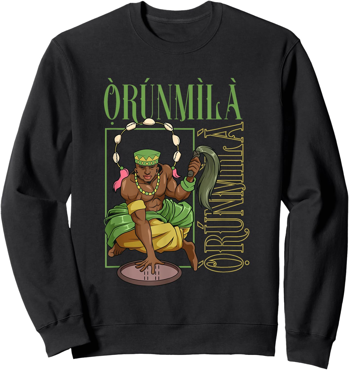 Yoruba God - Orunmila Sweatshirt - Sweatshirt | Black