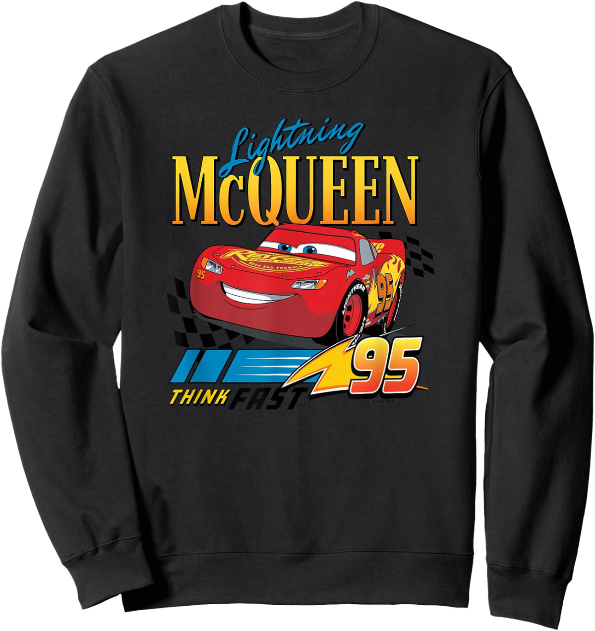 Cars - Lightning McQueen Think Fast Sweatshirt - Sweatshirt | Black