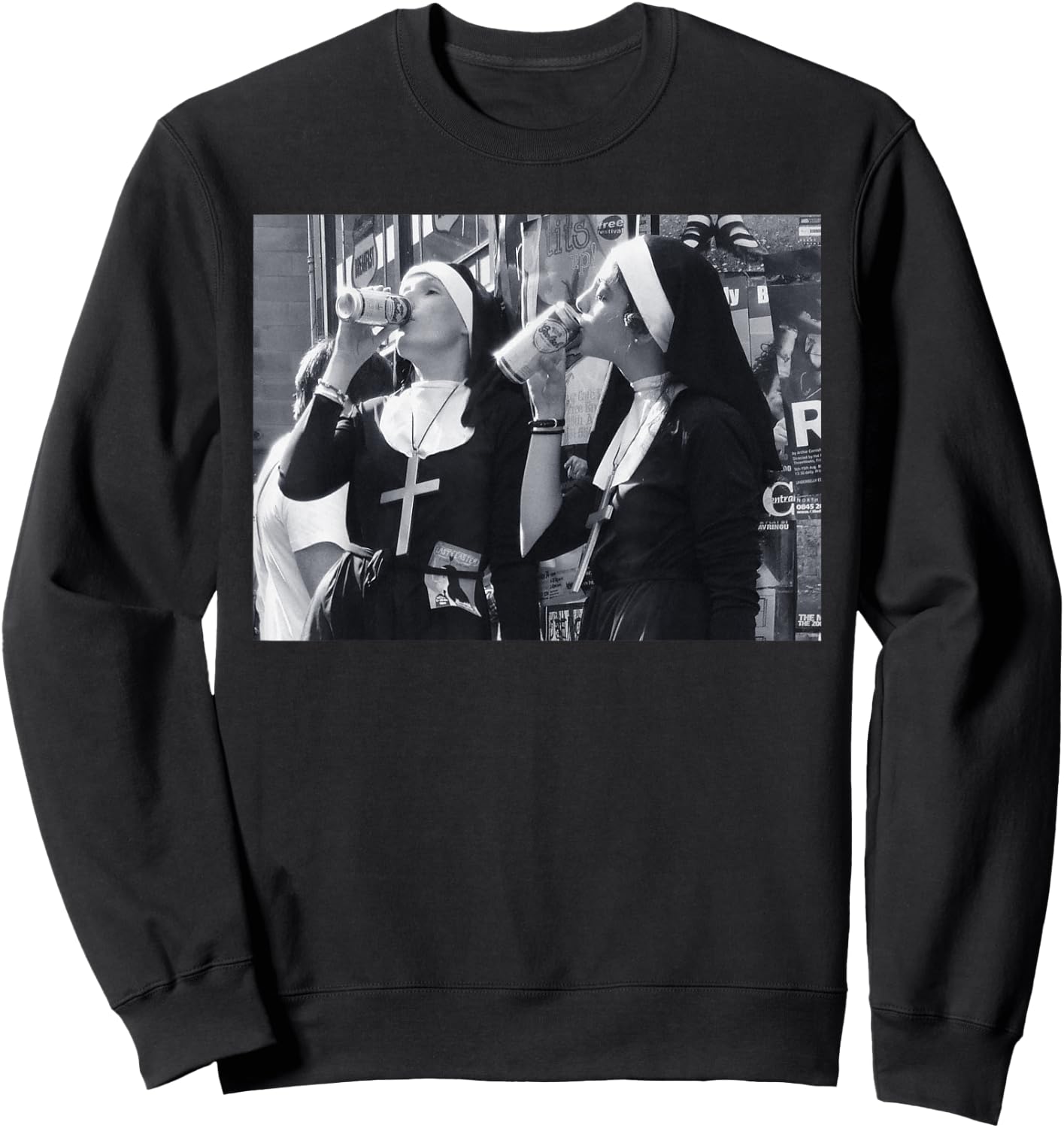 Clean Version I Soldering Digga Soldering I Nuns Drinking Beer Fun Sweatshirt - Sweatshirt | Black