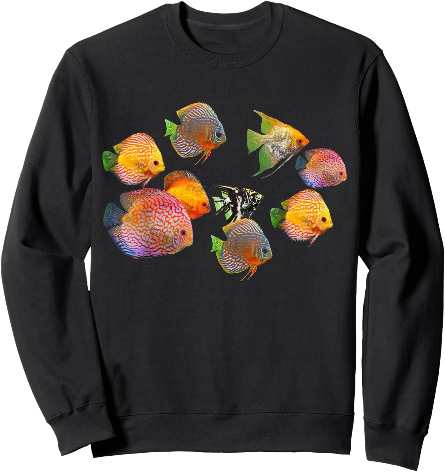 Discus Fish Underwater Sea Funny Ocean Fishes Shirt Sweatshirt - Sweatshirt | Black
