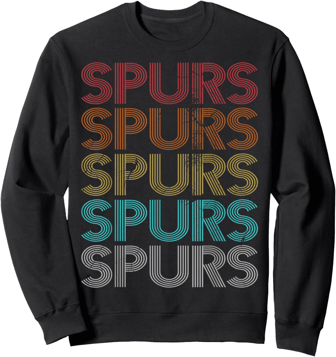 Retro Vintage Spurs Sweatshirt - Sweatshirt | Black