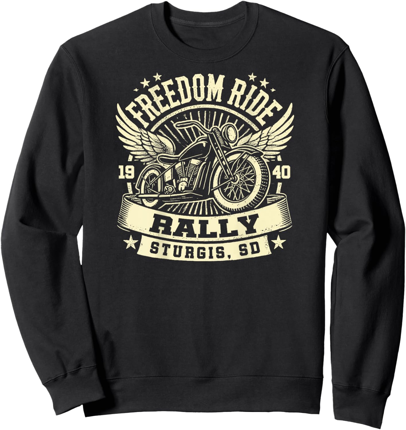 2024 Sturgis Motorcycle Rally 84th Anniversary Sweatshirt - Sweatshirt | Black