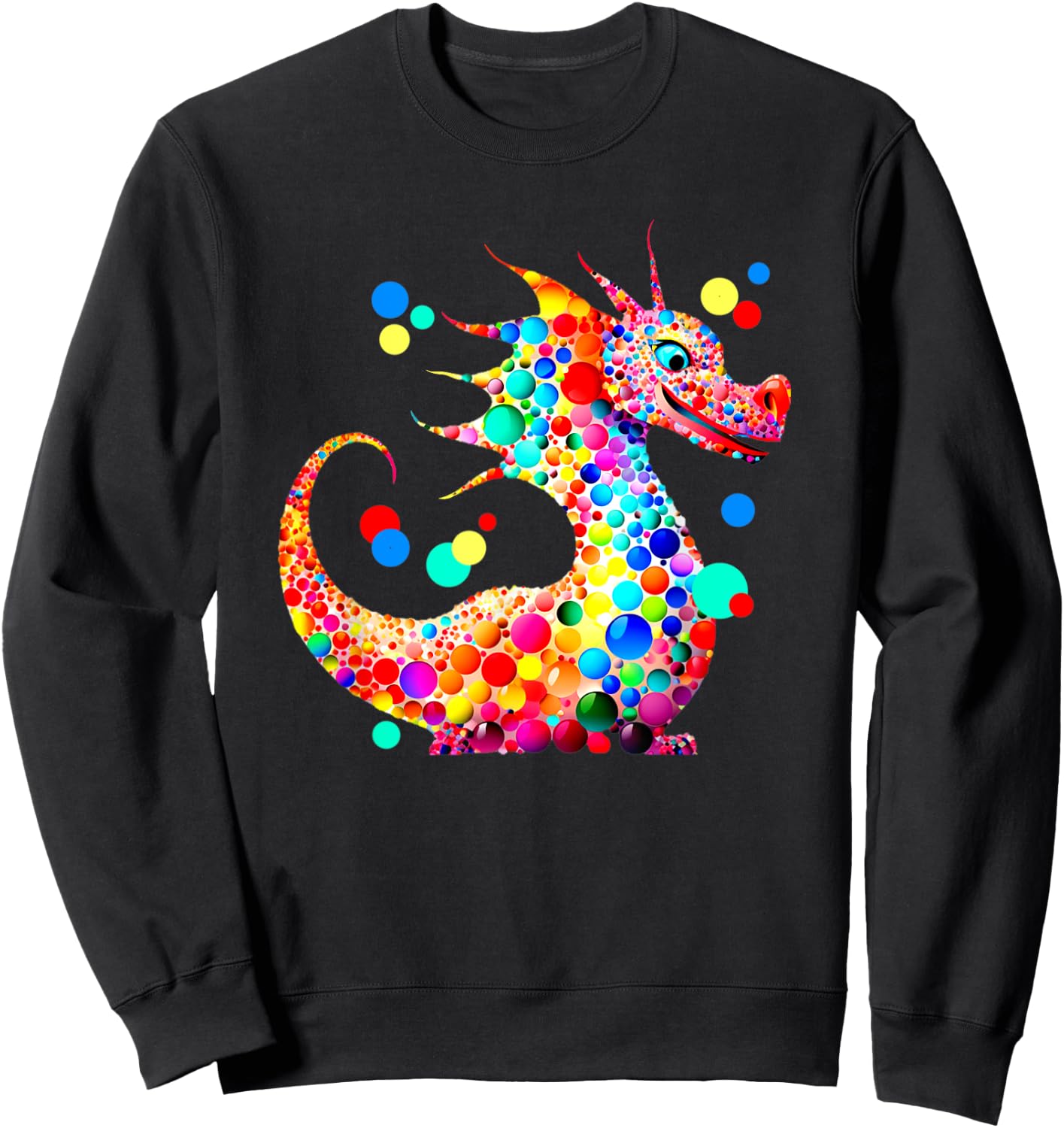 Dot Day Dragon Lovers September Dot Day Art Design Sweatshirt - Sweatshirt | Black