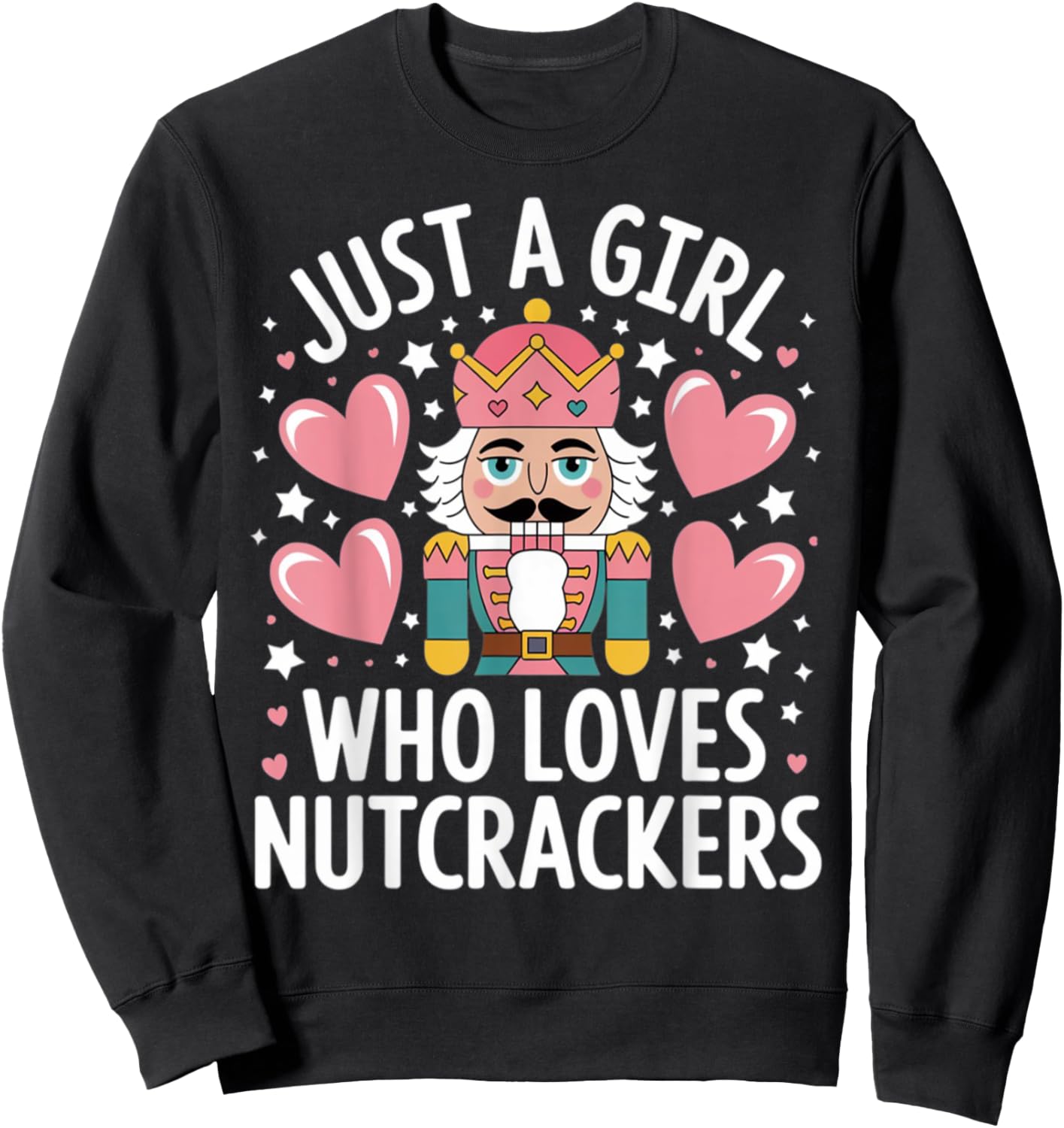 Just a Girl Who Loves Nutcrackers Christmas Ballet Sweatshirt - Sweatshirt | Black