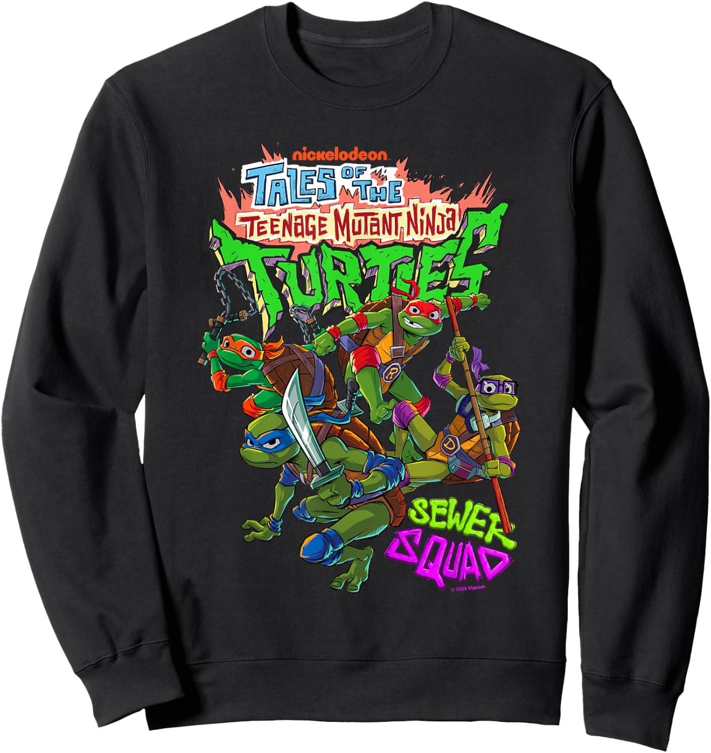 Tales of the Teenage Mutant Ninja Turtles Sewer Squad Sweatshirt - Sweatshirt | Black