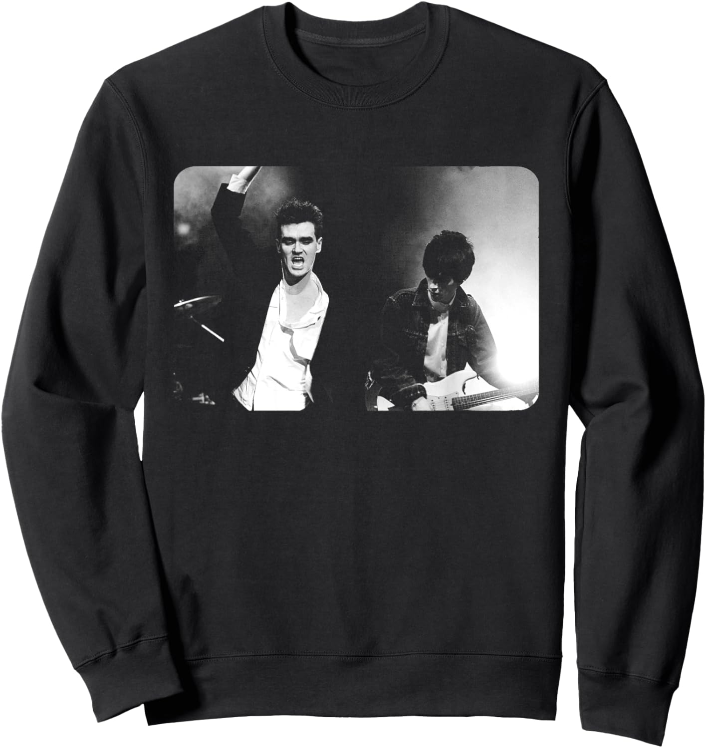 Morrissey with Johnny MARR The Smiths by Stephen Wright Sweatshirt - Sweatshirt | Black