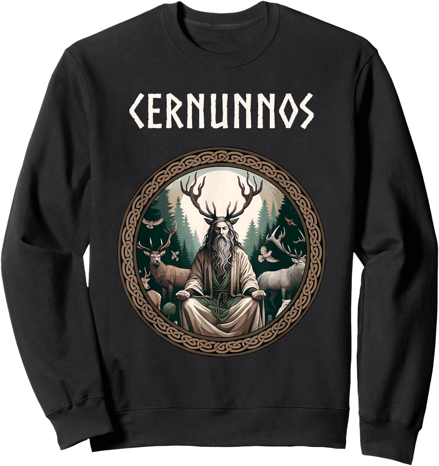 Cernunnos Celtic God of the Wilds Celtic Mythology Sweatshirt - Sweatshirt | Black