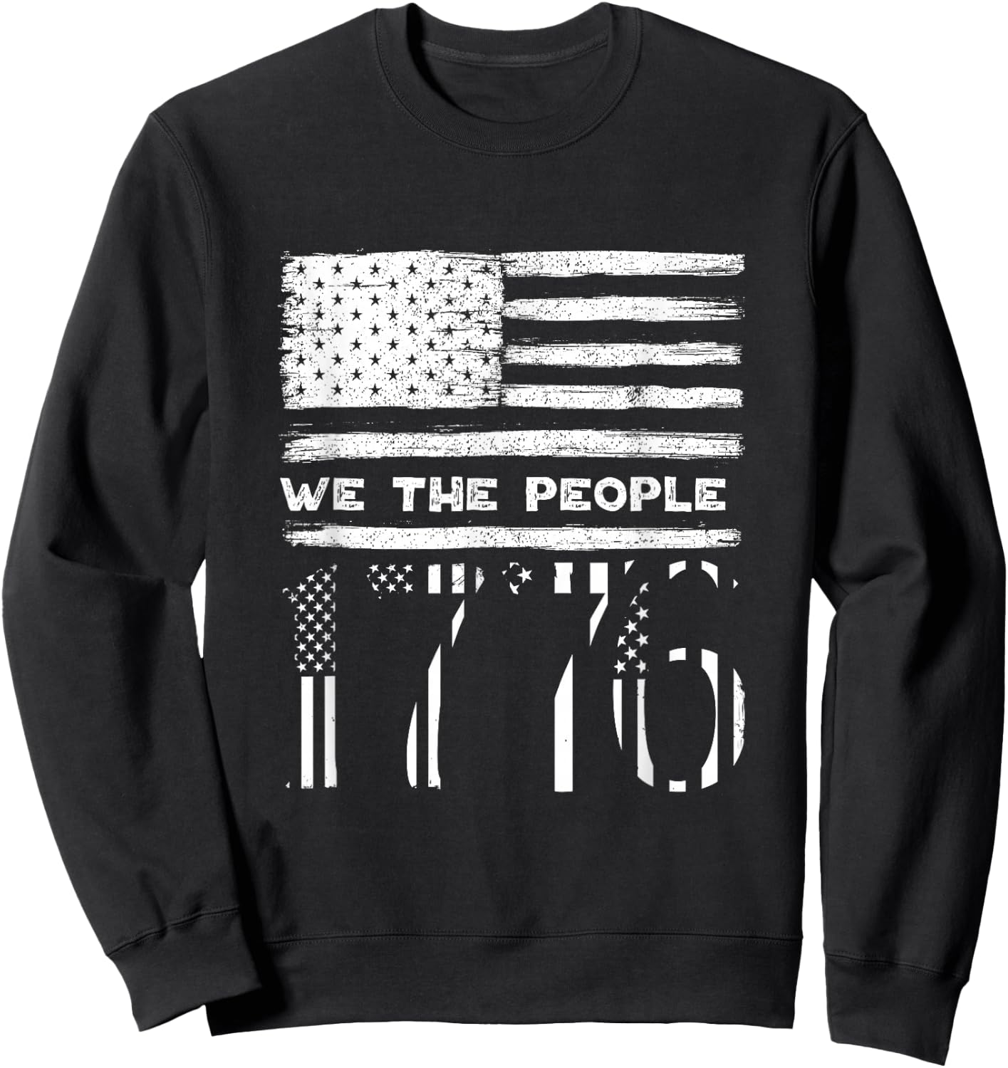 Fourth of July We the People 1776 Shirt USA Constitution Sweatshirt - Sweatshirt | Black