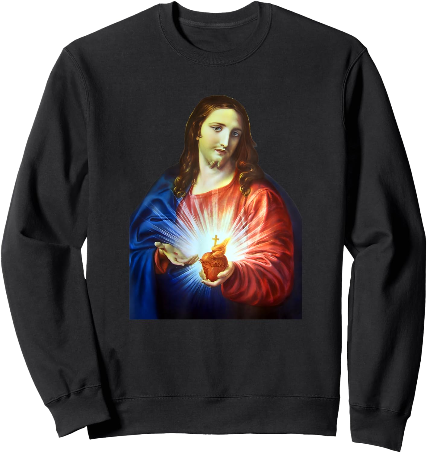 Most Sacred Heart of Jesus Sweatshirt - Sweatshirt | Black