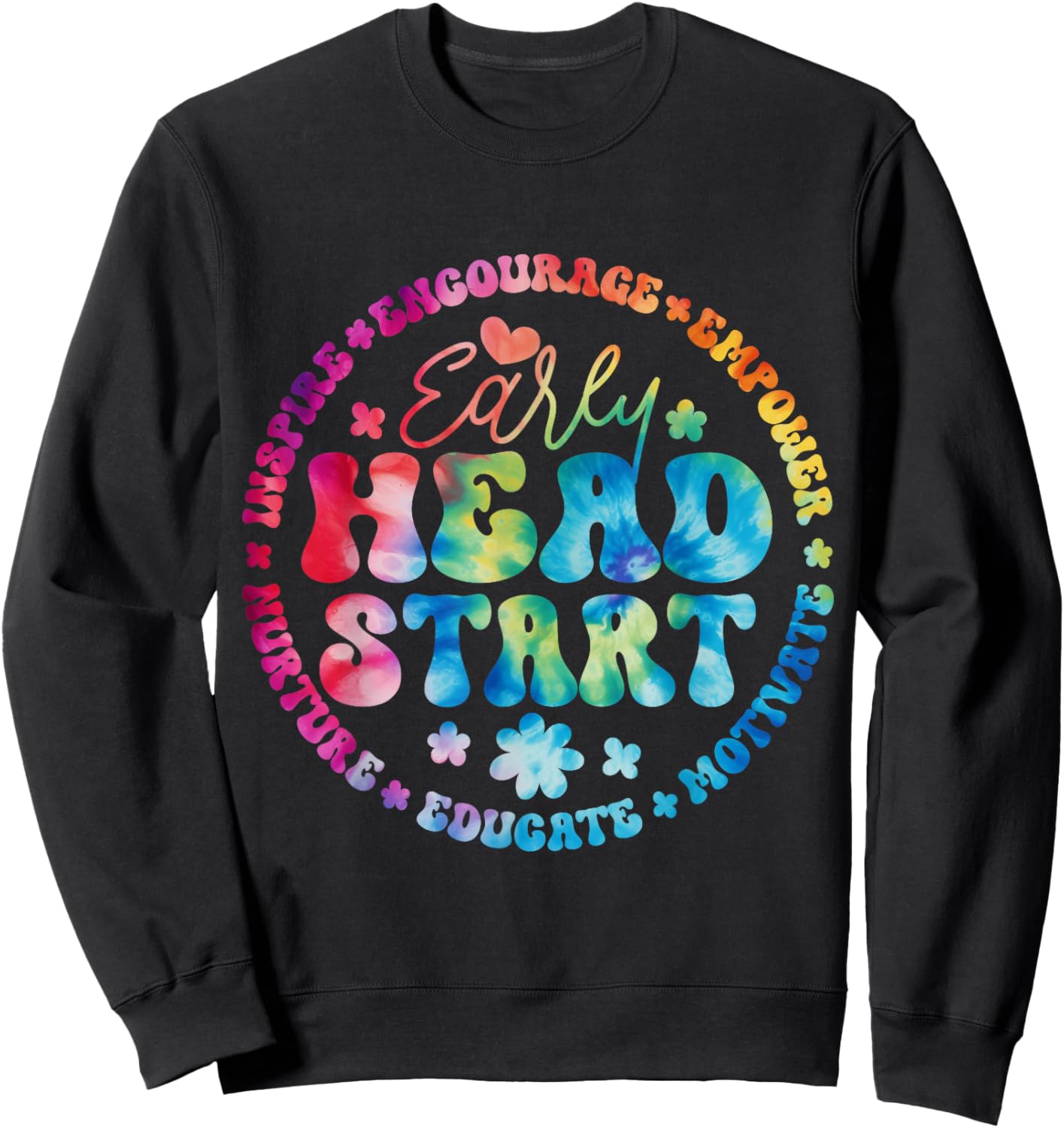 Early Head Start Squad Homeschool Teacher Headstart Women Girls Kids Sweatshirt - Sweatshirt | Black