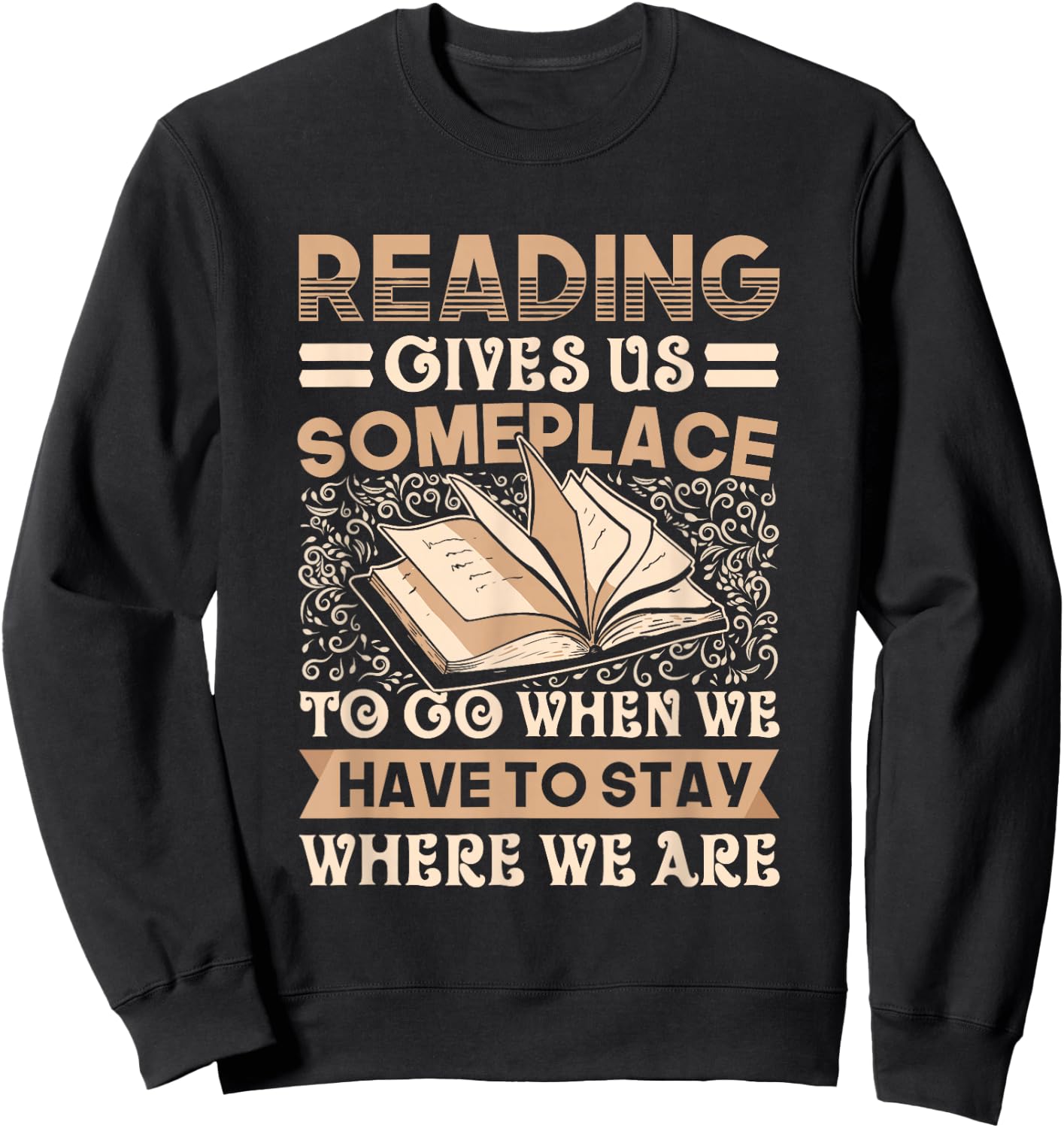Librarian Themed Book Club Reading Book Lovers Literature Sweatshirt - Sweatshirt | Black