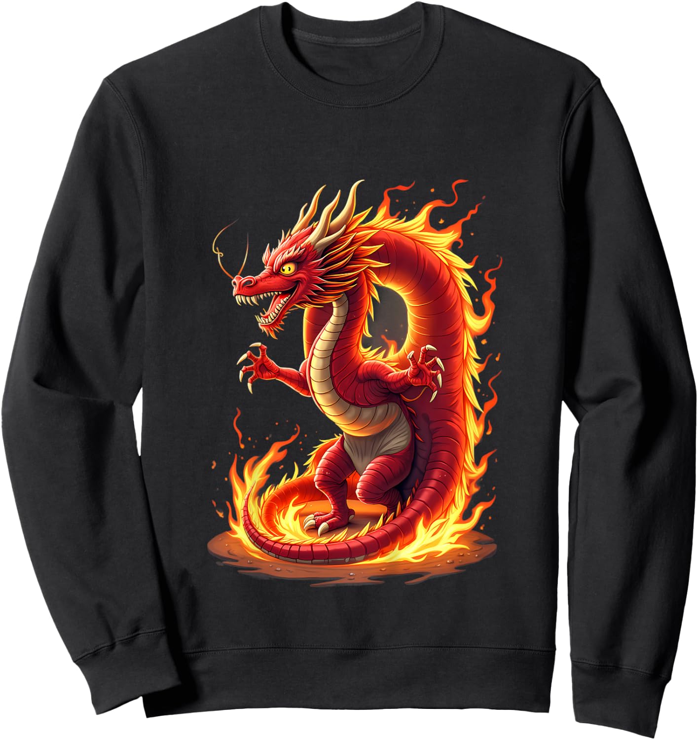 Kids Turning 9 Years Old Birthday, Boy Dragon 9th Bday Girl Sweatshirt - Sweatshirt | Black