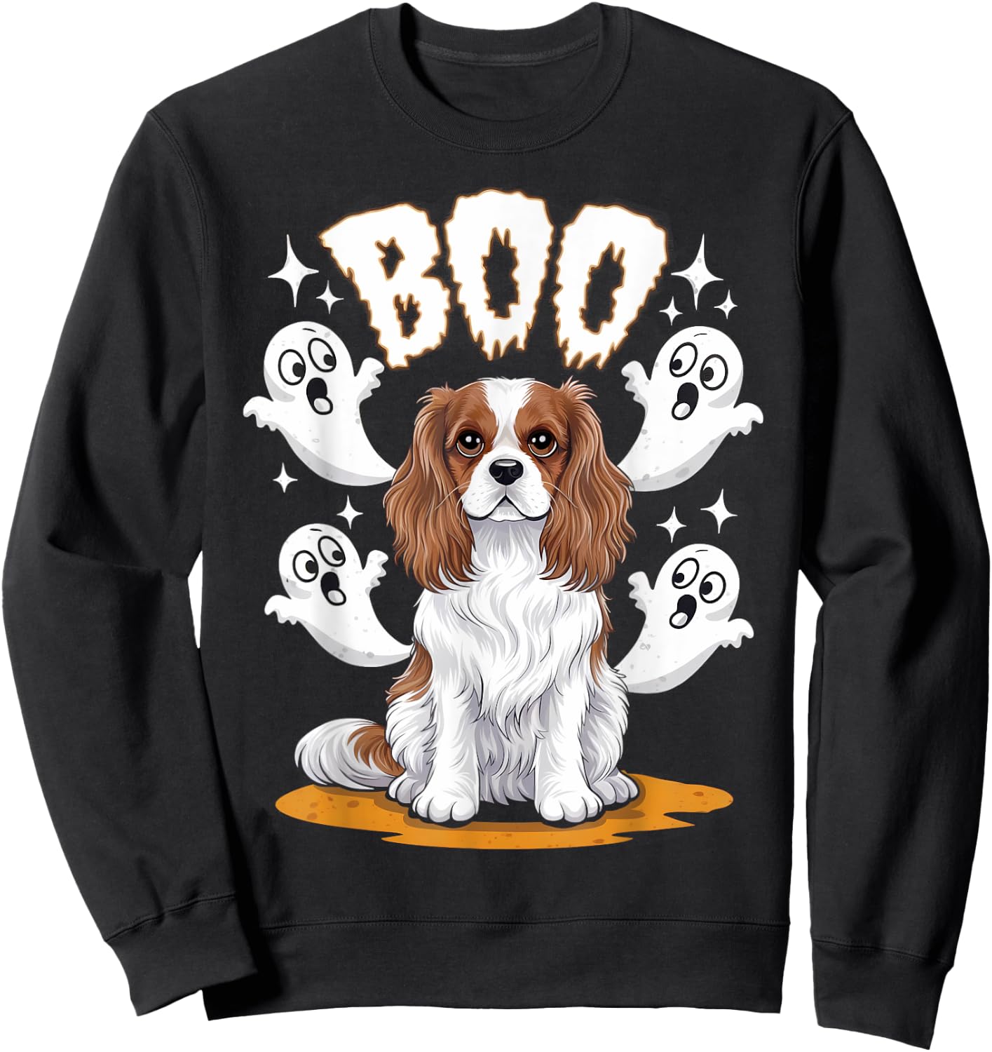 Cavalier King Charles Spaniel Halloween Costume Sweatshirt - Sweatshirt | Black
