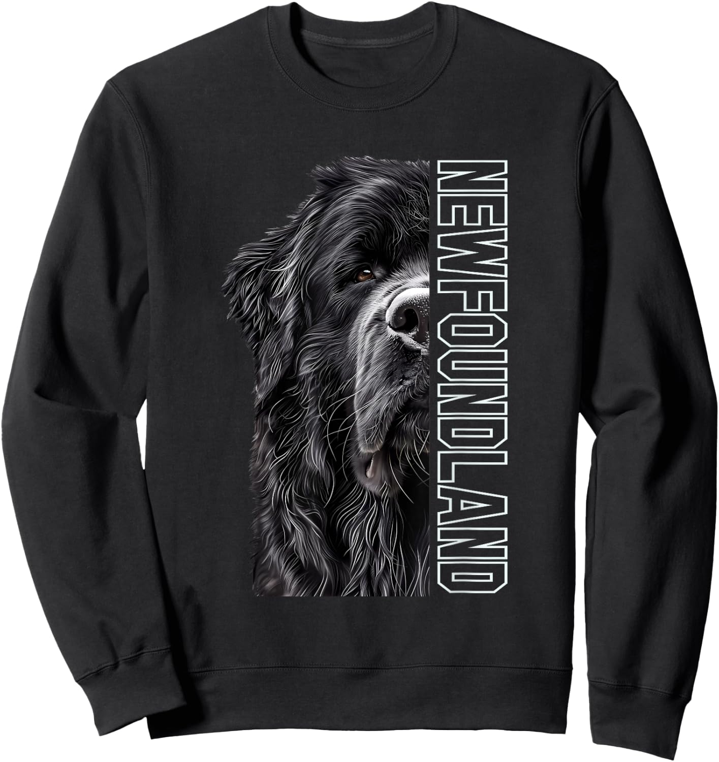 Newfoundland , Small, Black Sweatshirt - Sweatshirt | Black