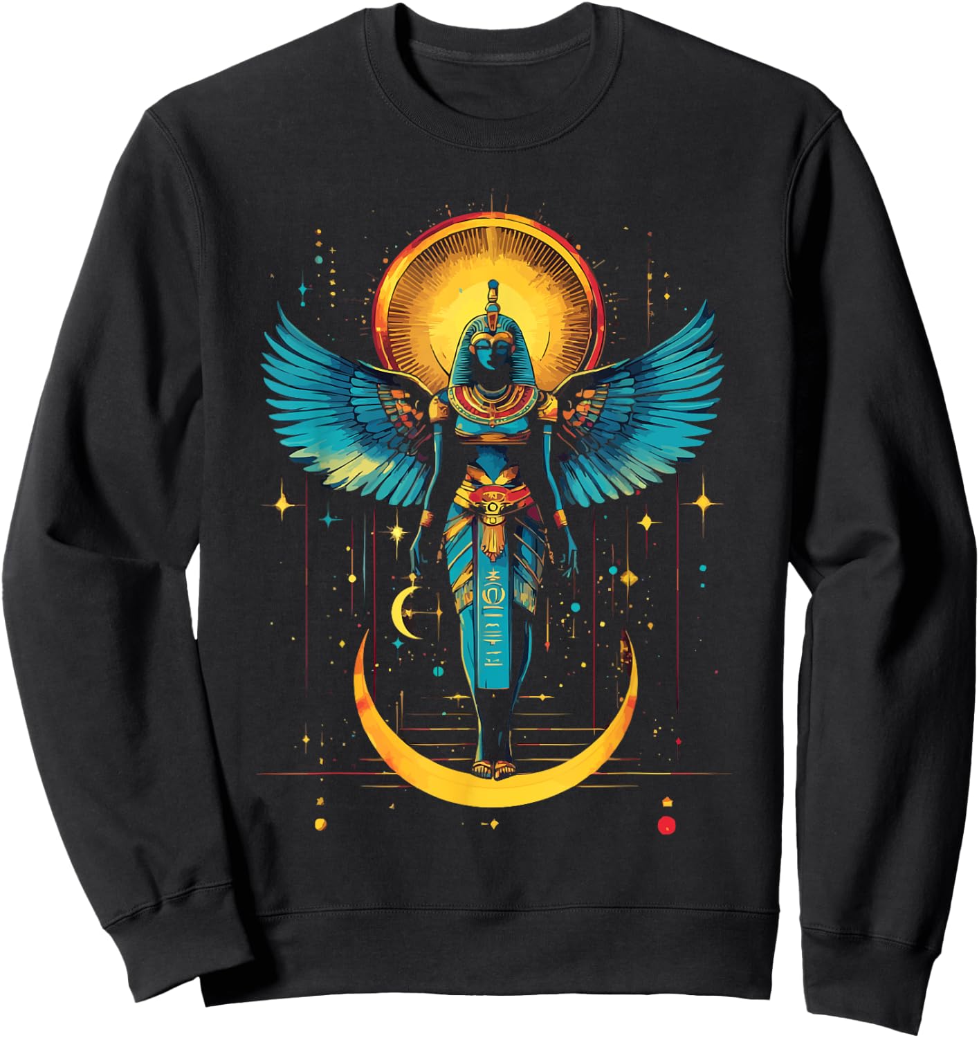 Thoth Egyptian God Egyptian Mythology Pyramid Ancient Egypt Sweatshirt - Sweatshirt | Black