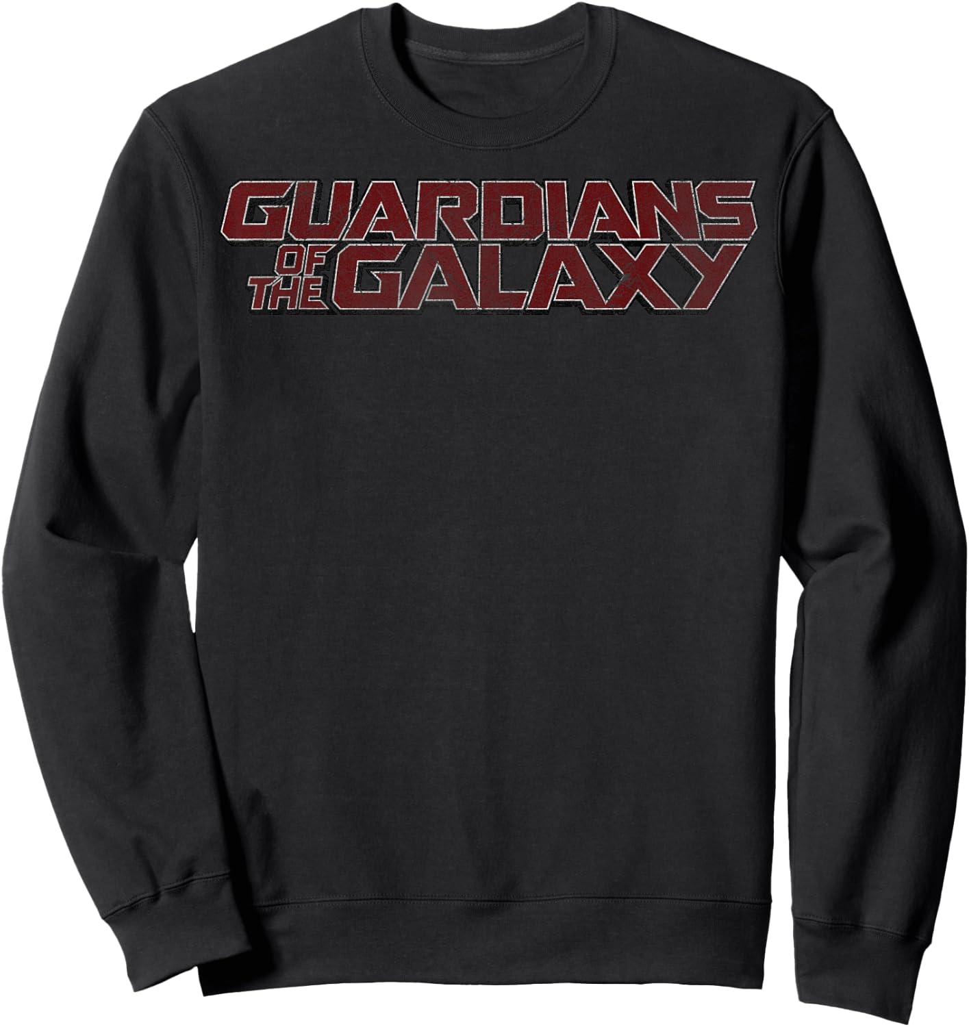 Marvel Guardians of The Galaxy Classic Bold Red Logo Small Sweatshirt - Sweatshirt | Black