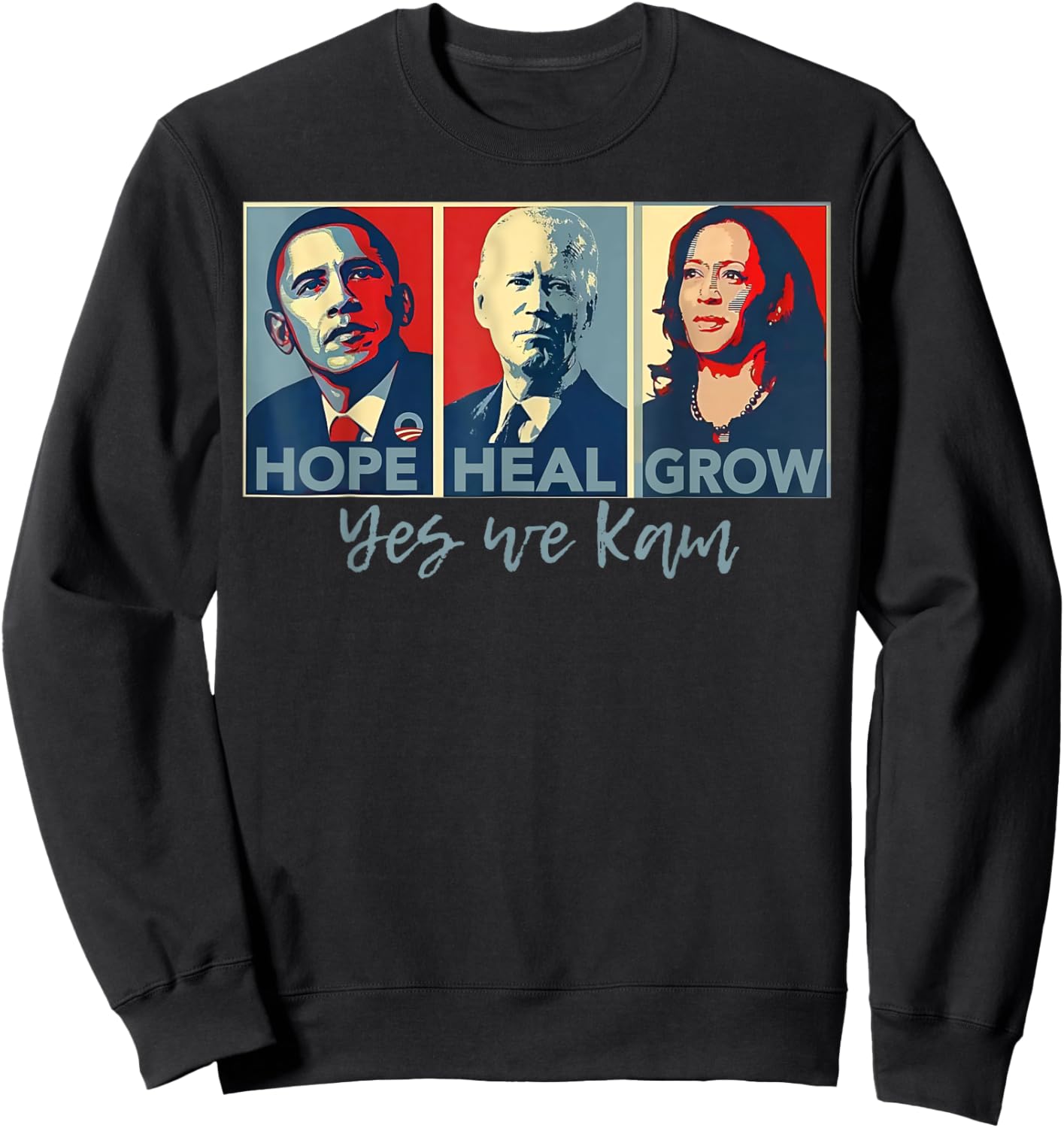 Hope Heal Grow Yes We Kam Sweatshirt - Sweatshirt | Black