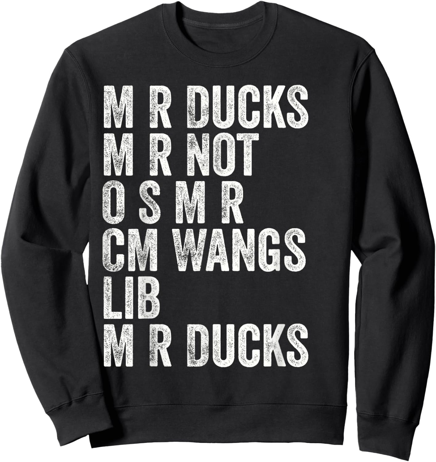 M R Ducks Baltimorese Accent Funny Sweatshirt - Sweatshirt | Black