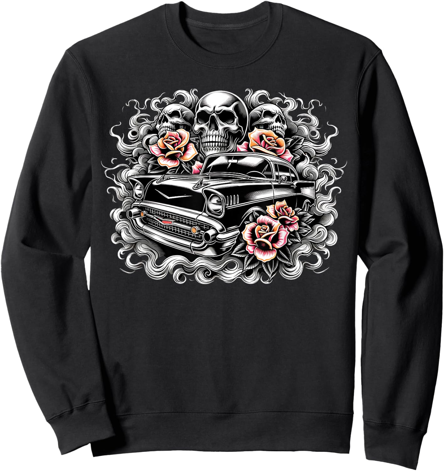 Chicano Mexican Cultura Culture Latino Lowriders Classic Car Sweatshirt - Sweatshirt | Black