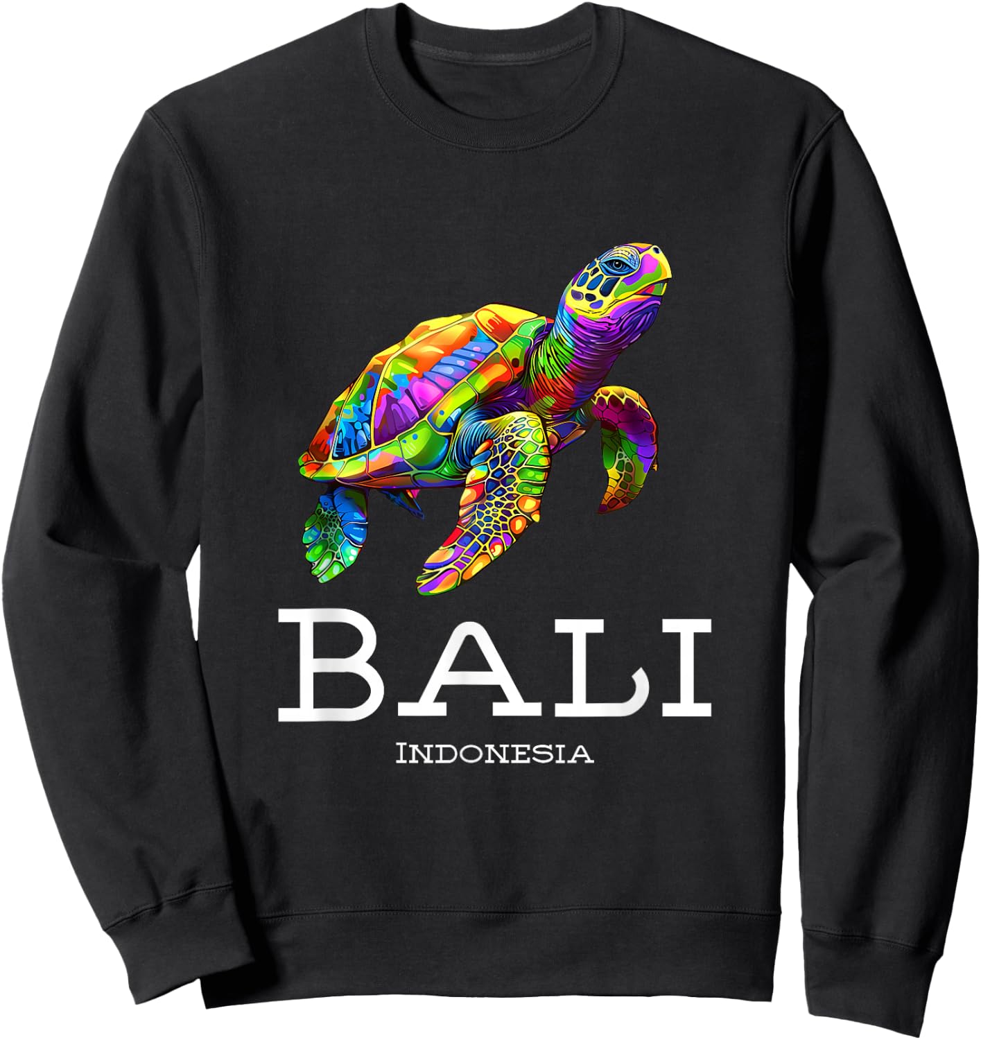 Bali Souvenir Bali Indonesia Souvenir / Bali , Small, Black Sweatshirt - Sweatshirt | Black