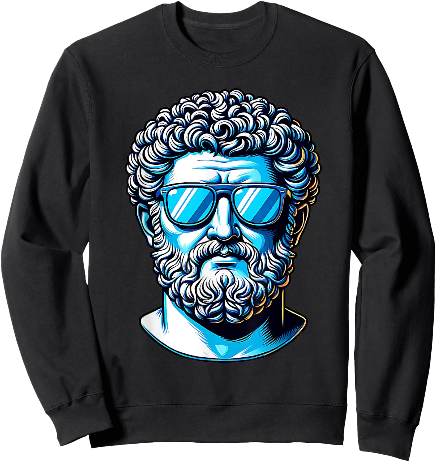 Funny Stoic Stoicism Marcus Aurelius Philosophy Graphic Sweatshirt - Sweatshirt | Black