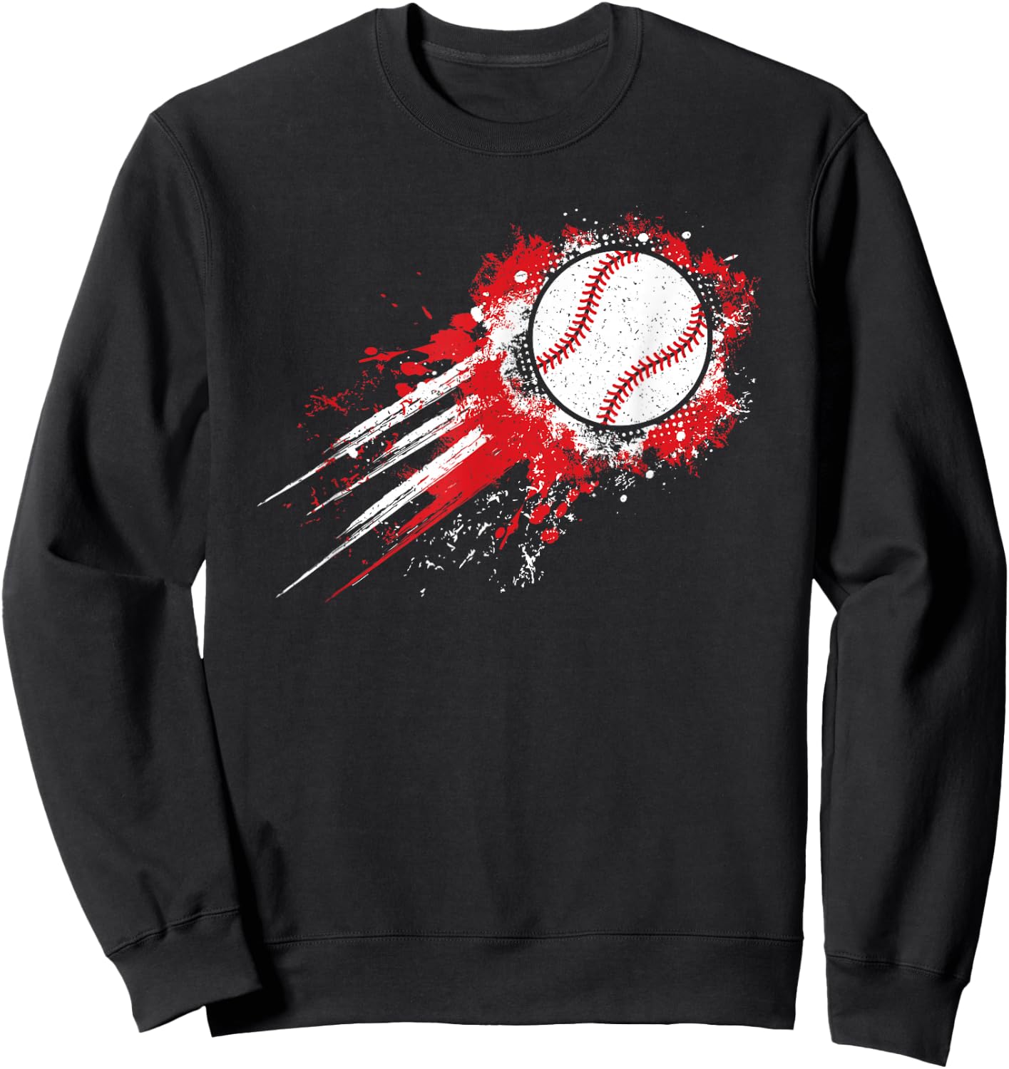 Baseball Player Vintage Baseball Lover Men Boys Kids Sweatshirt - Sweatshirt | Black