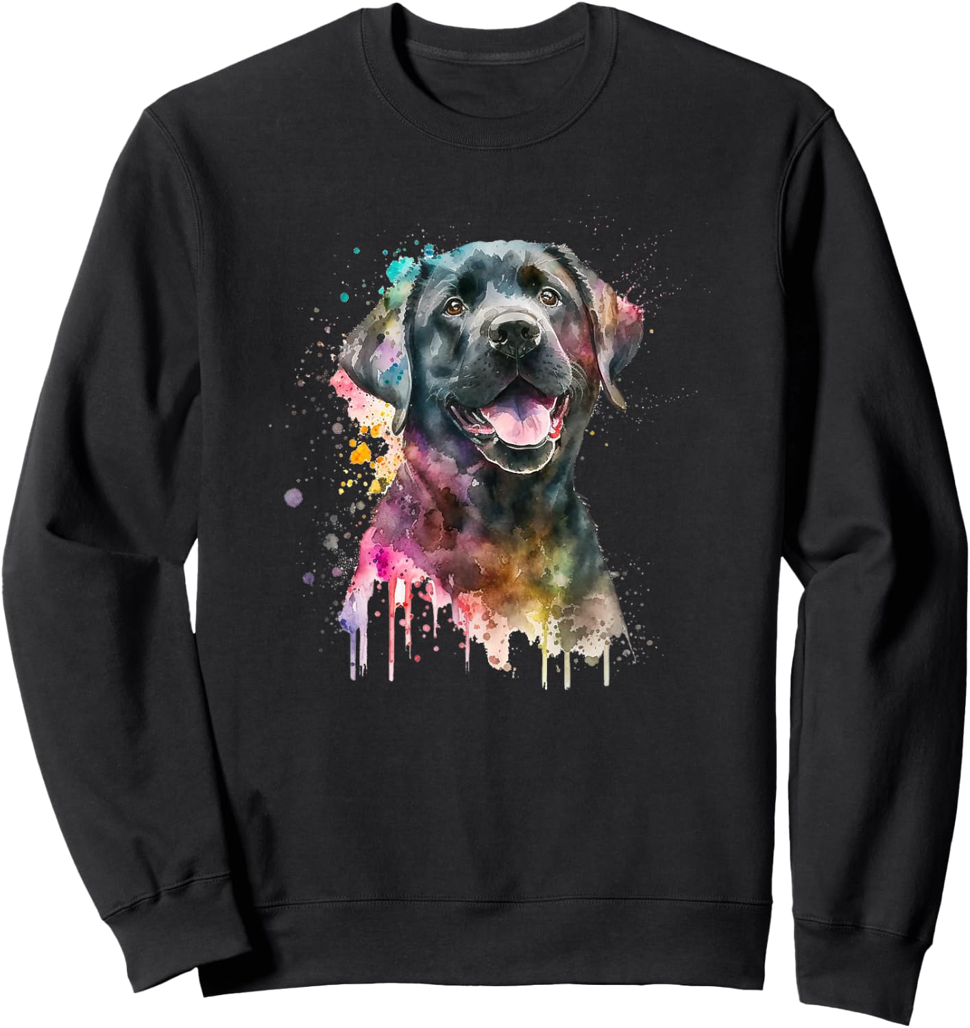 Cute Black Lab Black Labrador Retriever Puppy Dog Mom Animal Women Kids Sweatshirt - Sweatshirt | Black