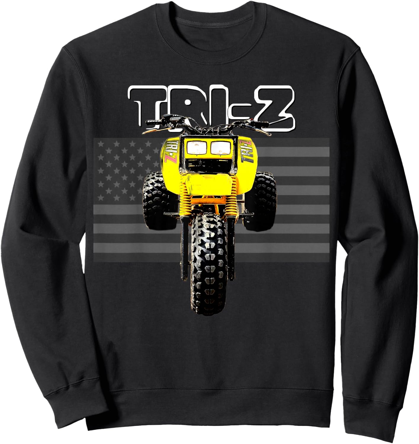 Tri Z Vintage Three Wheeler 3 Wheeler ATC ATV Sweatshirt - Sweatshirt | Black