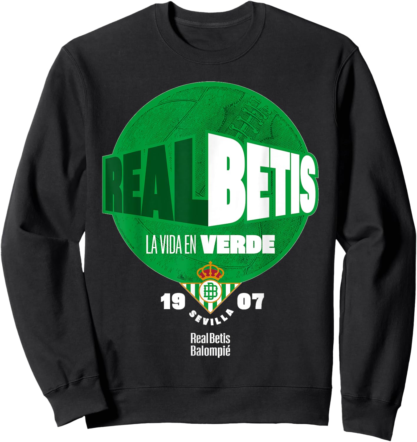 Real Betis sports exclusive collection. Sweatshirt - Sweatshirt | Black