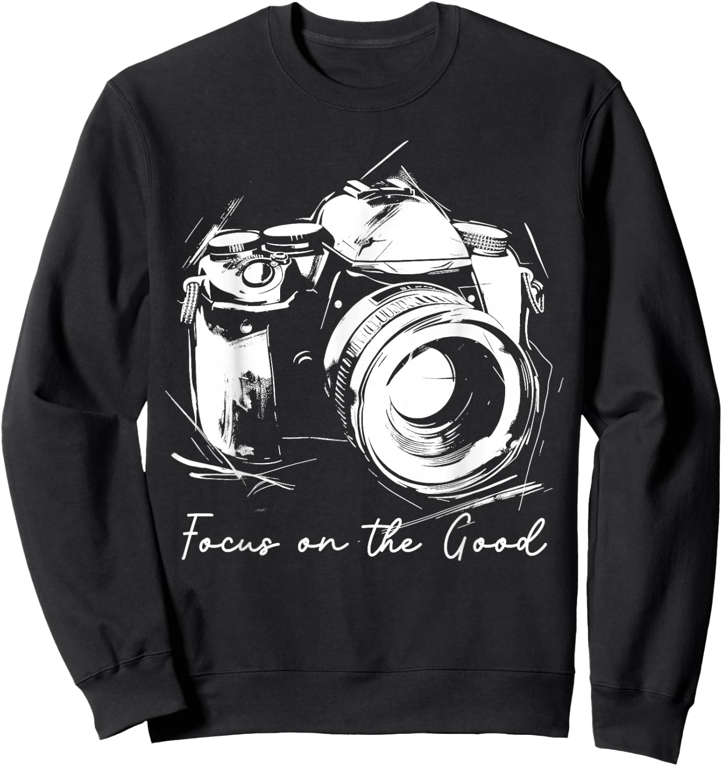 Photographer Focus On The Good Camera Vintage Photography Sweatshirt - Sweatshirt | Black