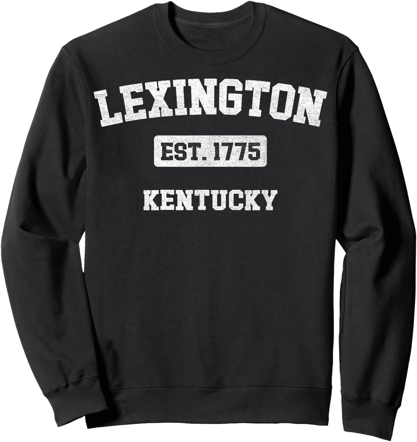 Vintage Lexington Kentucky KY Est. 1775 Souvenir Sweatshirt - Sweatshirt | Black