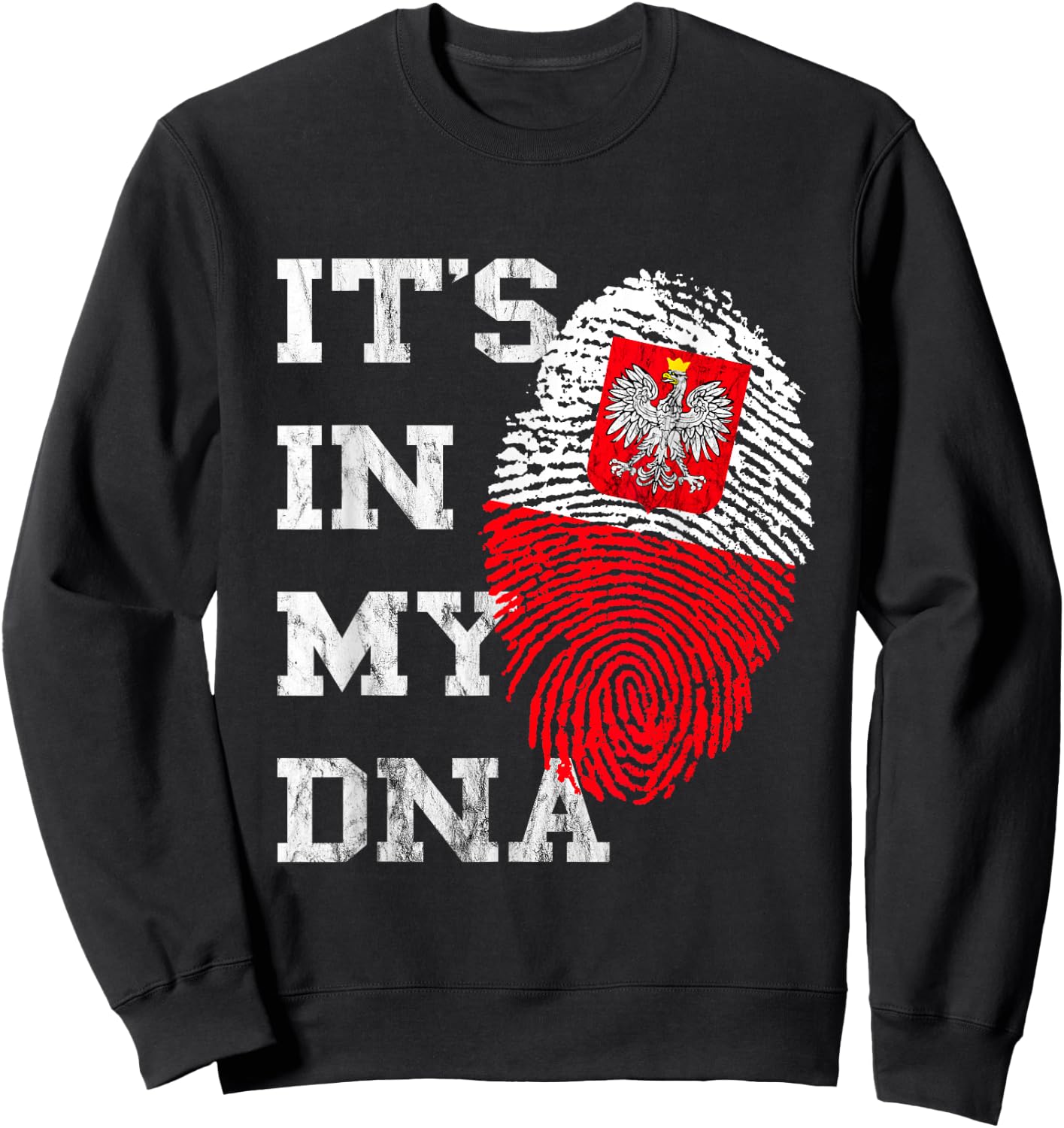 Es Ist In Meiner DNA Polska Genetics Polish Roots Poland Sweatshirt - Sweatshirt | Black