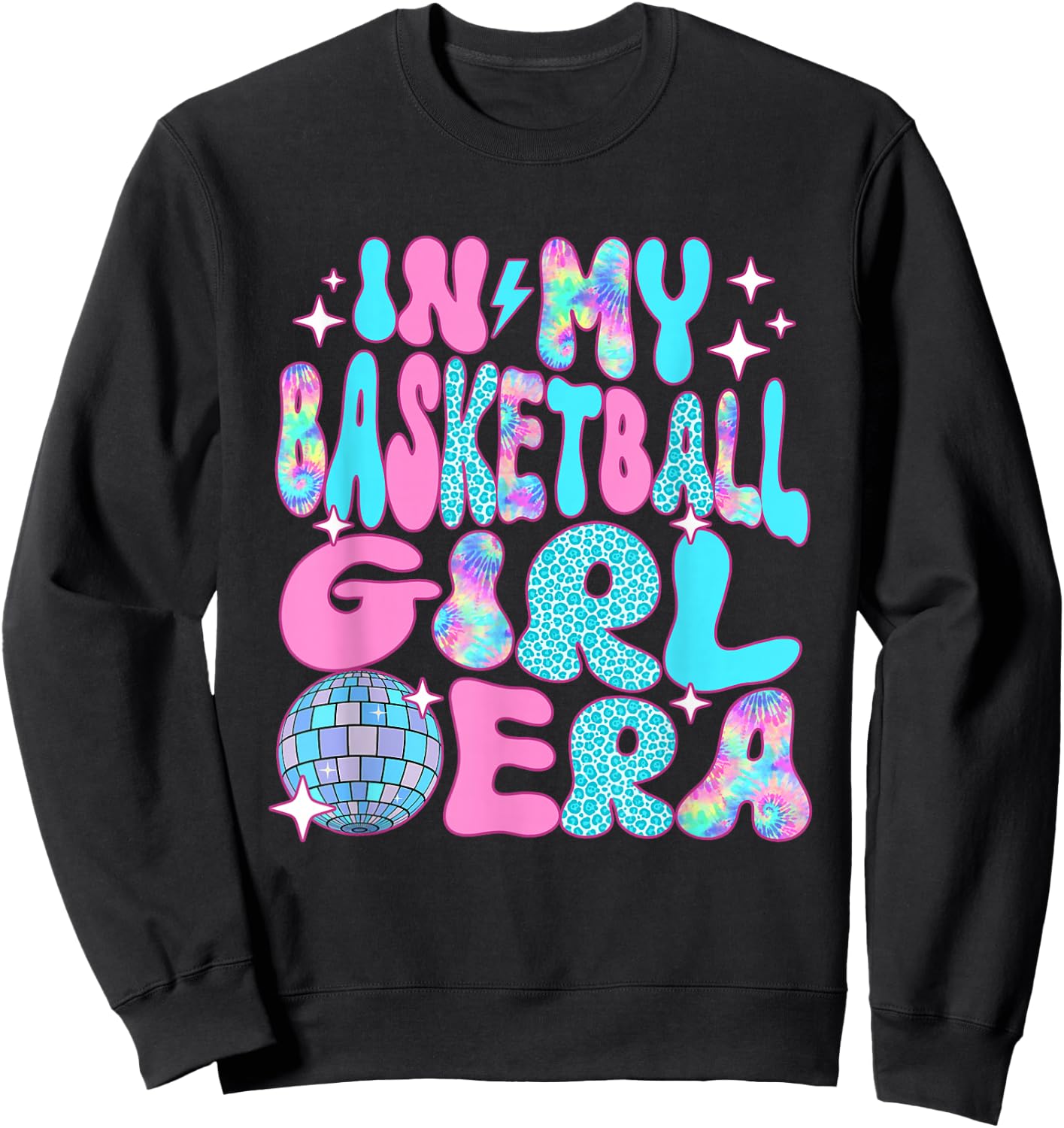 Disco In My Basketball Girl Era Sweatshirt - Sweatshirt | Black