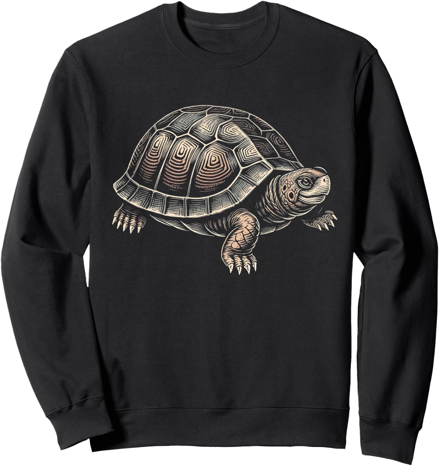 Tin Turtle Graphic Design and Men Sweatshirt - Sweatshirt | Black