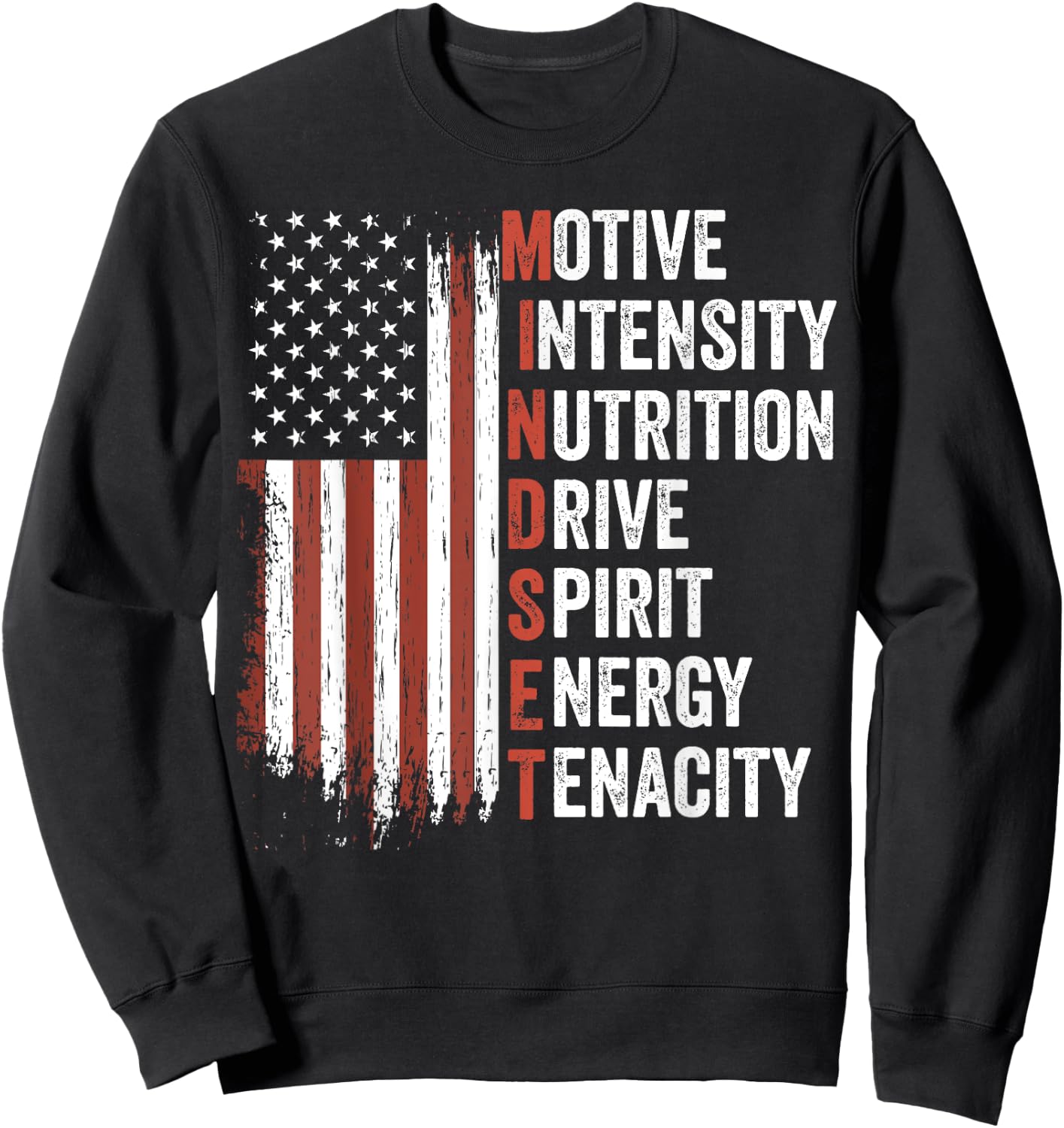 Mindset Motivational Inspirational Quote Gym Workout Fitness Sweatshirt - Sweatshirt | Black