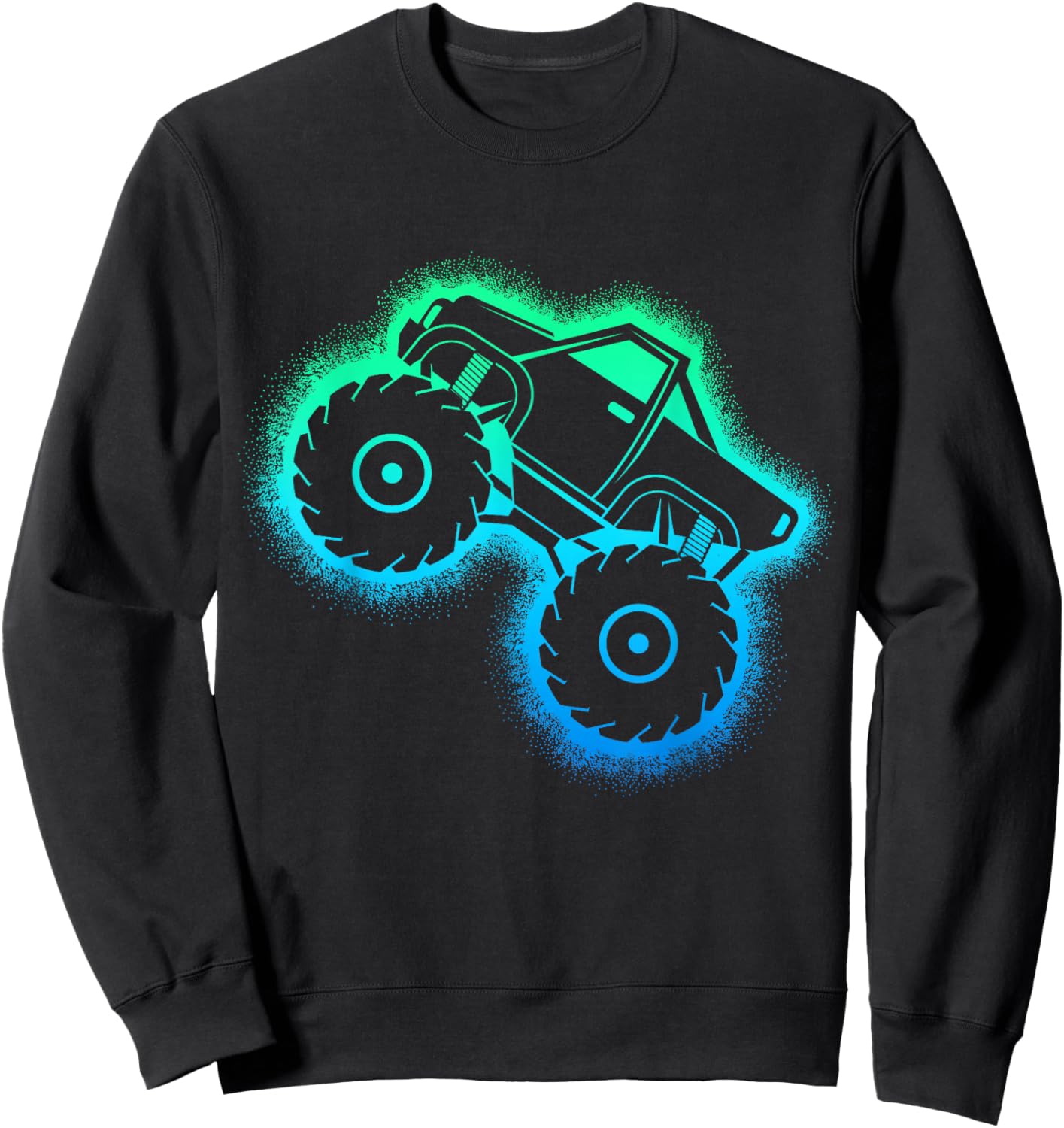 Monster Truck Kids Boys Sweatshirt - Sweatshirt | Black