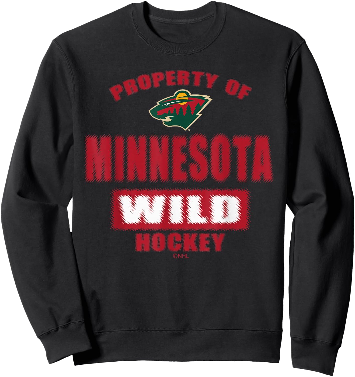 Minnesota Wild Property Black NHL Officially Licensed Sweatshirt - Sweatshirt | Black