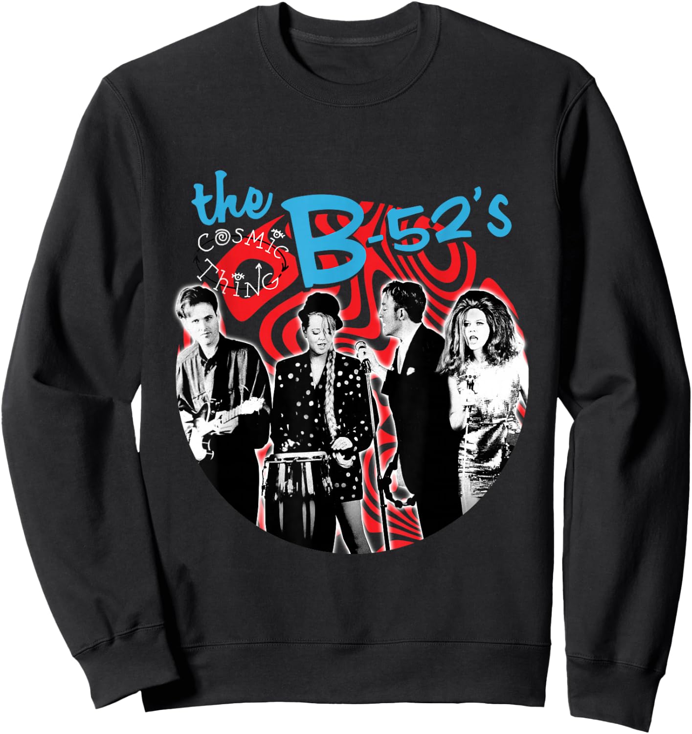 The B-52s - Cosmic Thing Swirl Sweatshirt - Sweatshirt | Black