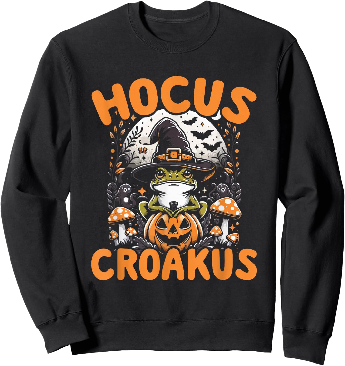 Cute Halloween Frog Shirt Sweatshirt - Sweatshirt | Black