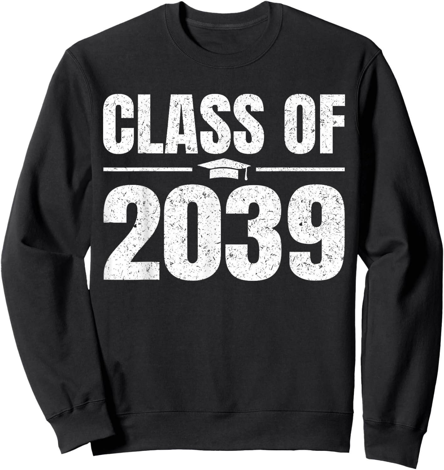 Kindergarten Class of 2039 Grow With Me Kinder Graduation Sweatshirt - Sweatshirt | Black